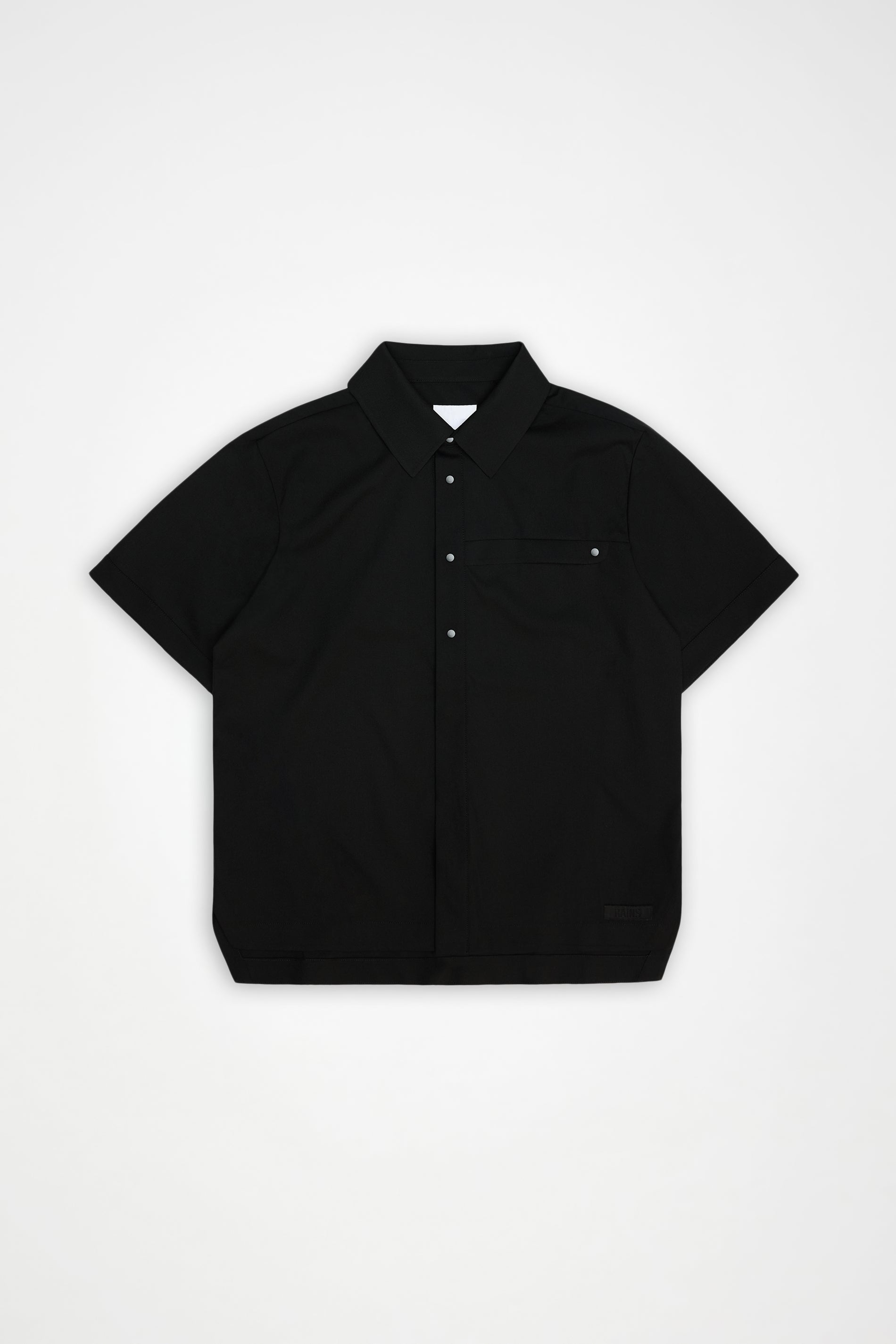 RAINS Day Shirt Black Short Sleeve