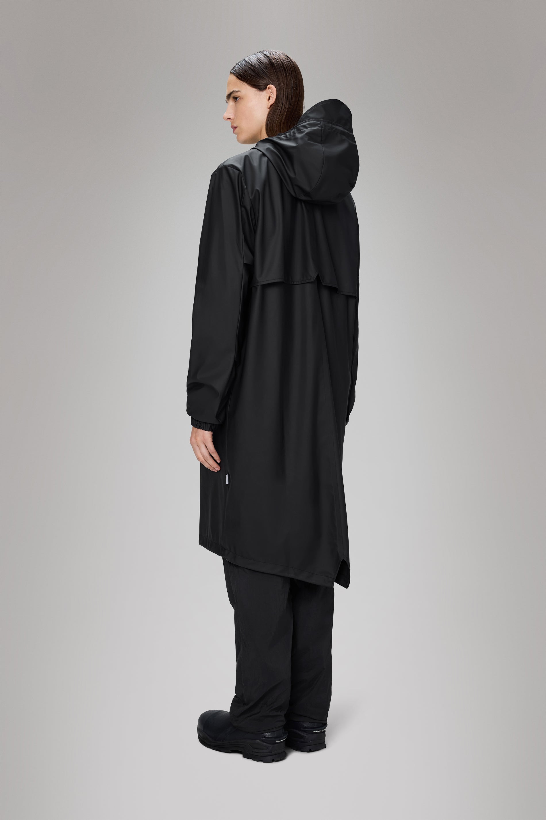 Rains Fishtail Parka Black Jacket