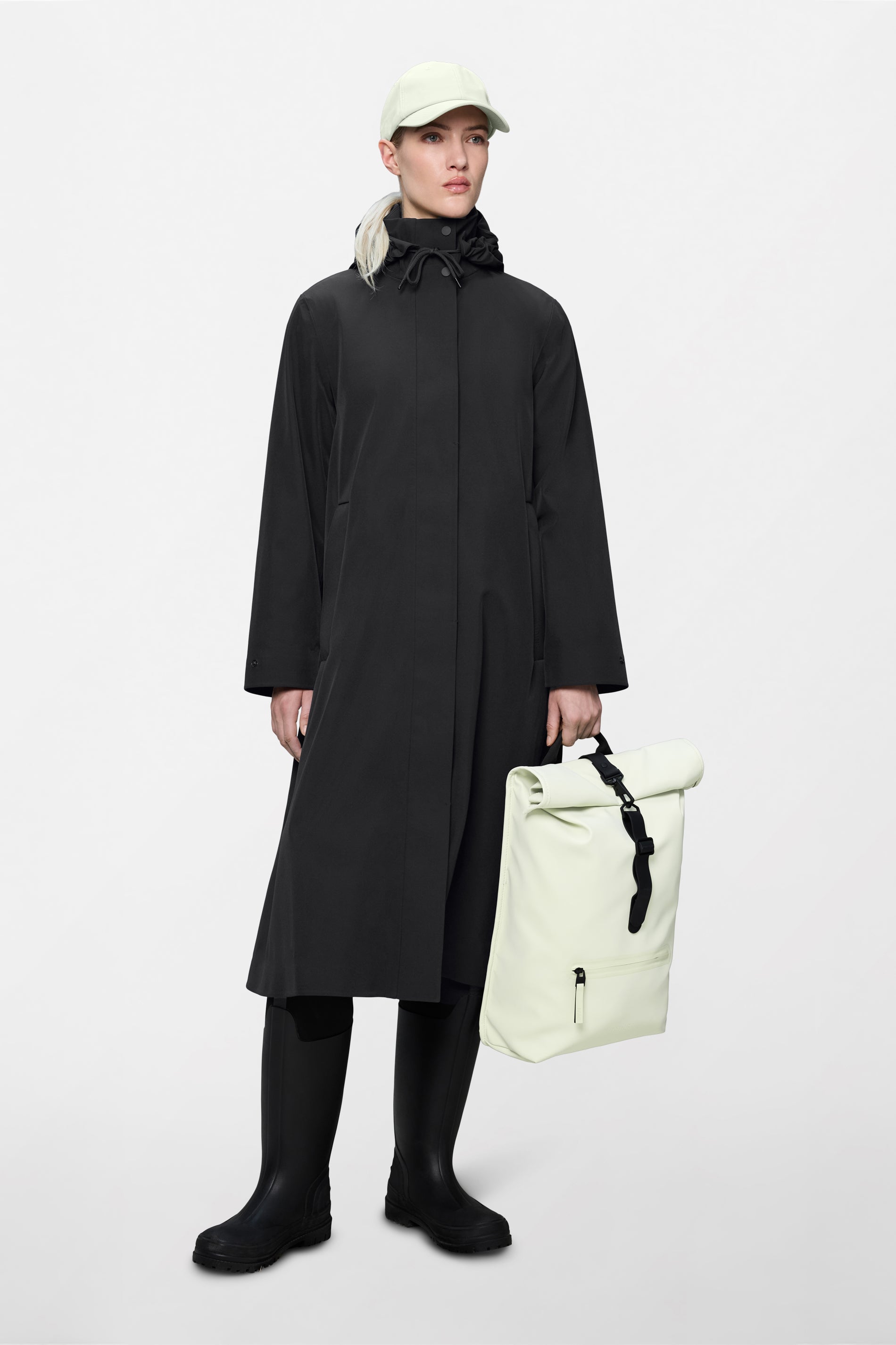 RAINS Suva Softshell A-Line W Jacket Black Jacket