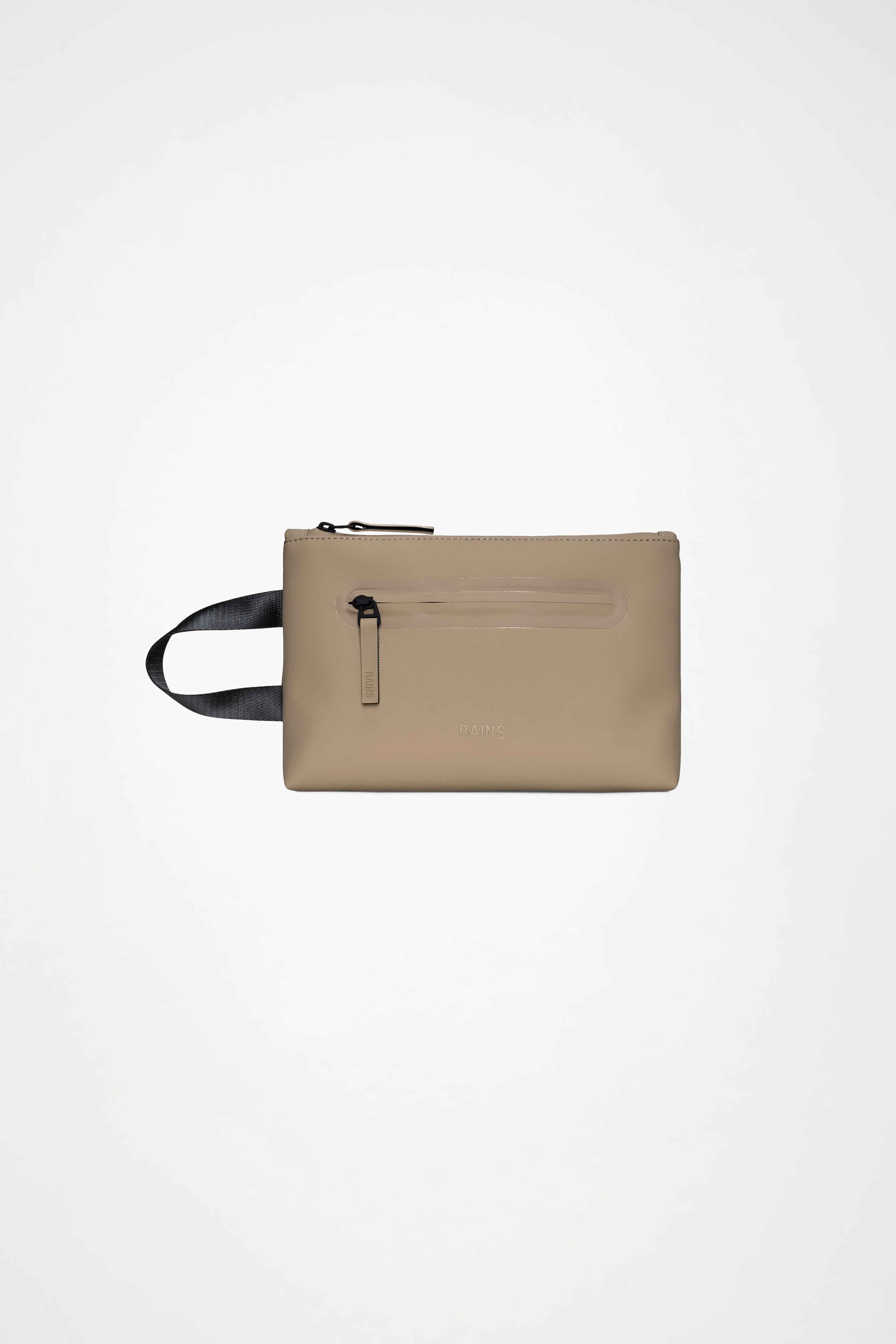 RAINS 2 Zip Cosmetic Bag Large Beige 3.50L H17 x D8 x W25 cm Wash Bag