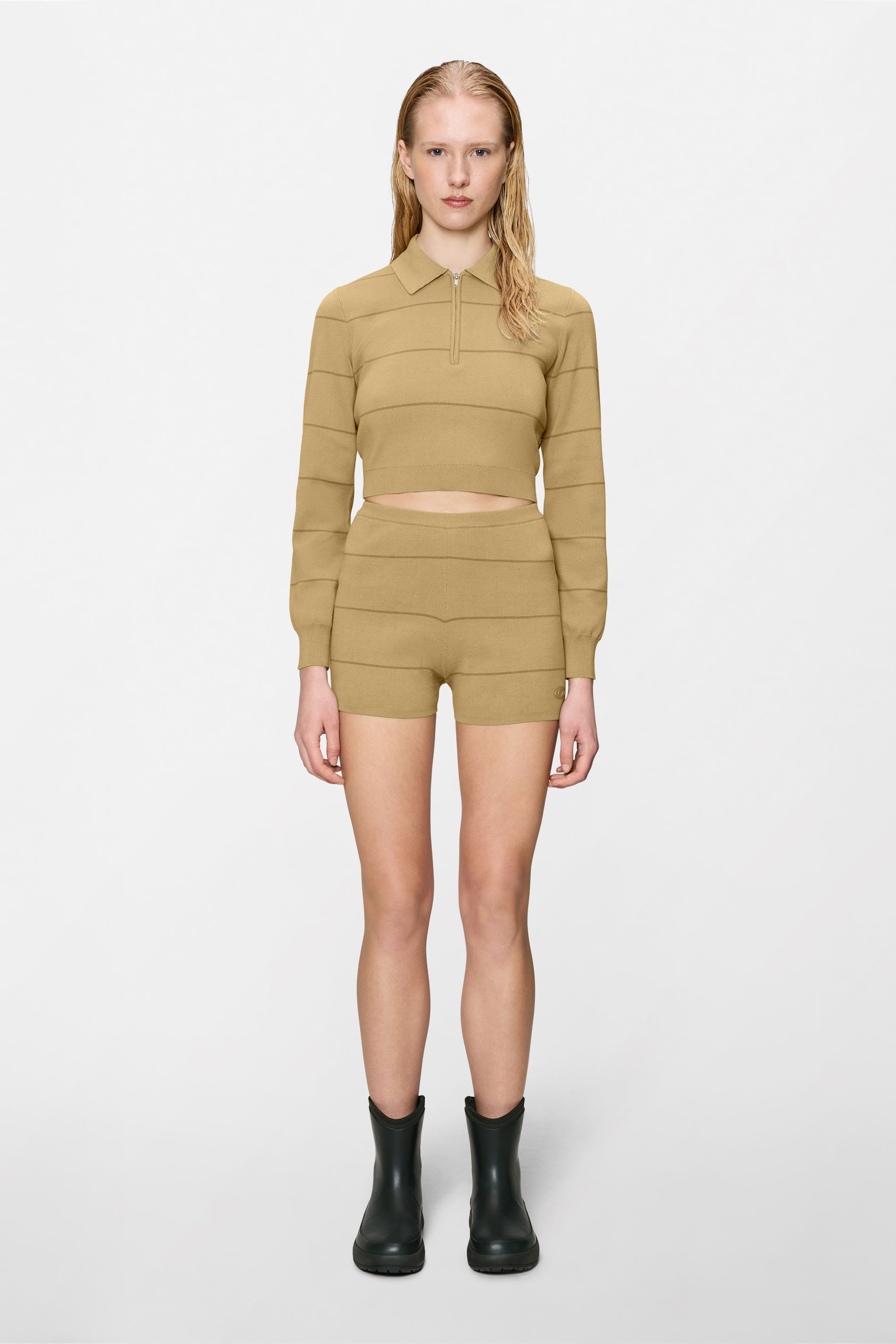 Striped Knit W Shorts