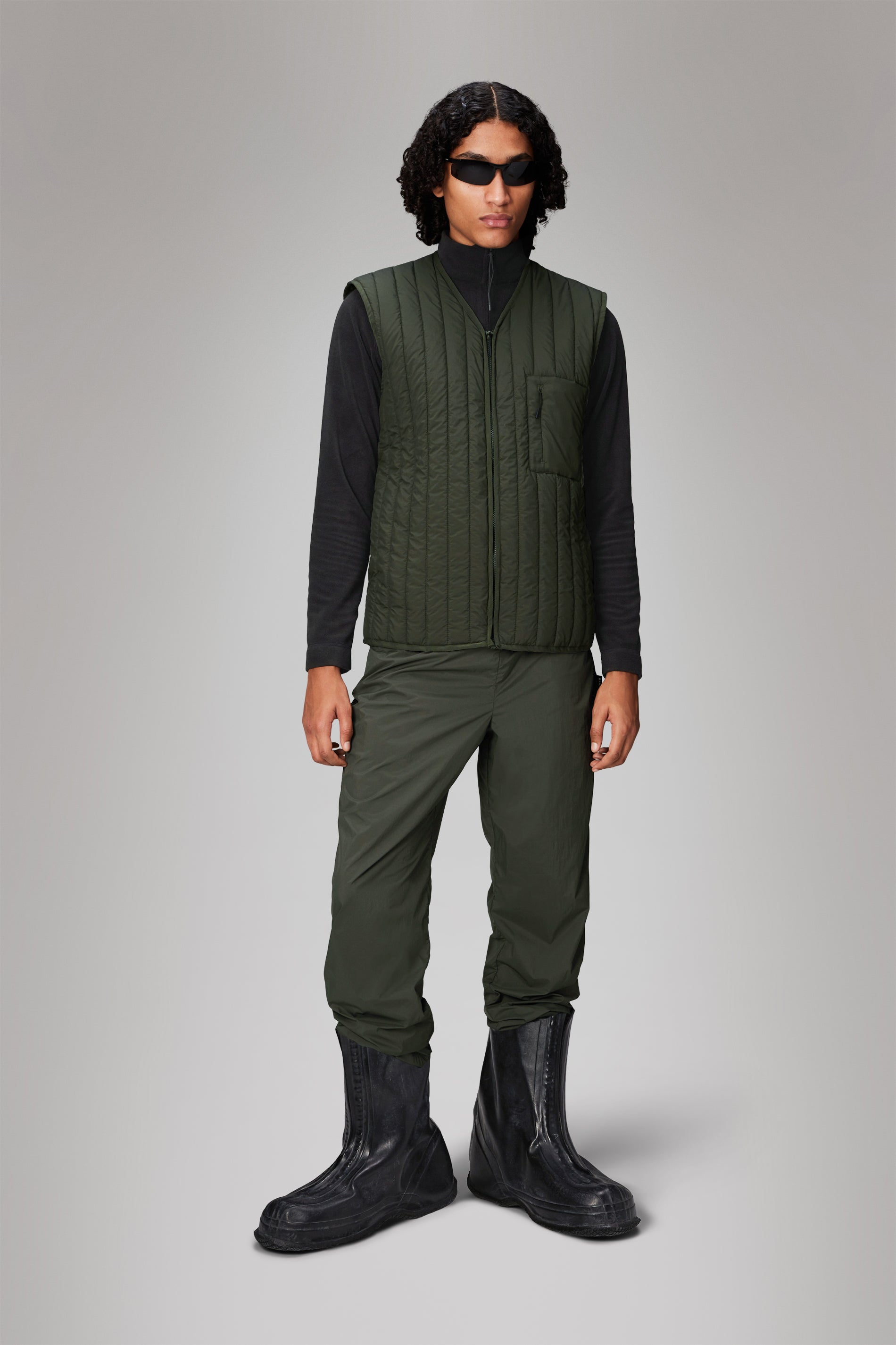 RAINS Banja Liner Vest Green Vest