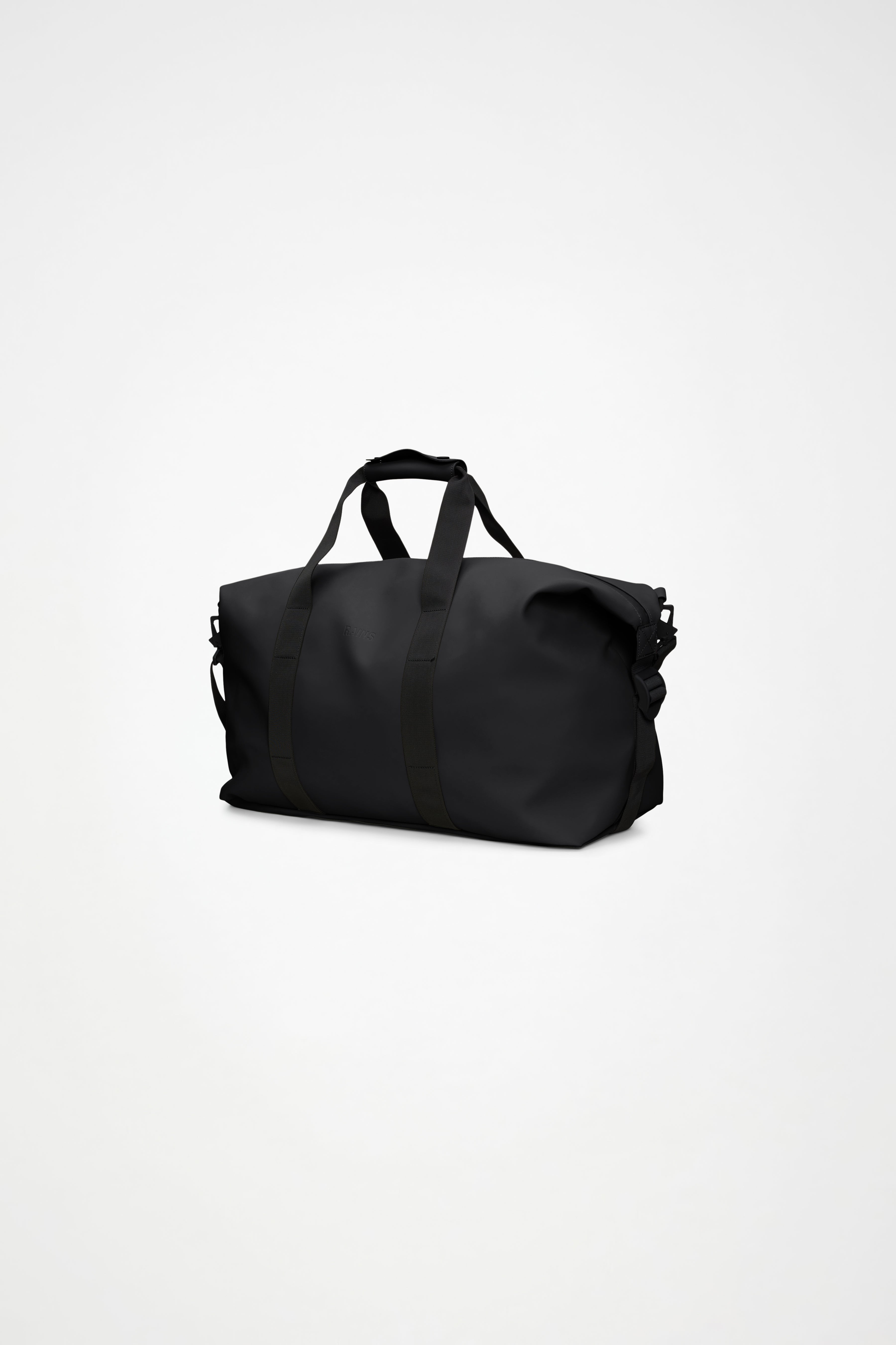RAINS Hilo Weekend Bag Black 36L H27 x D26 x W52 cm Weekender