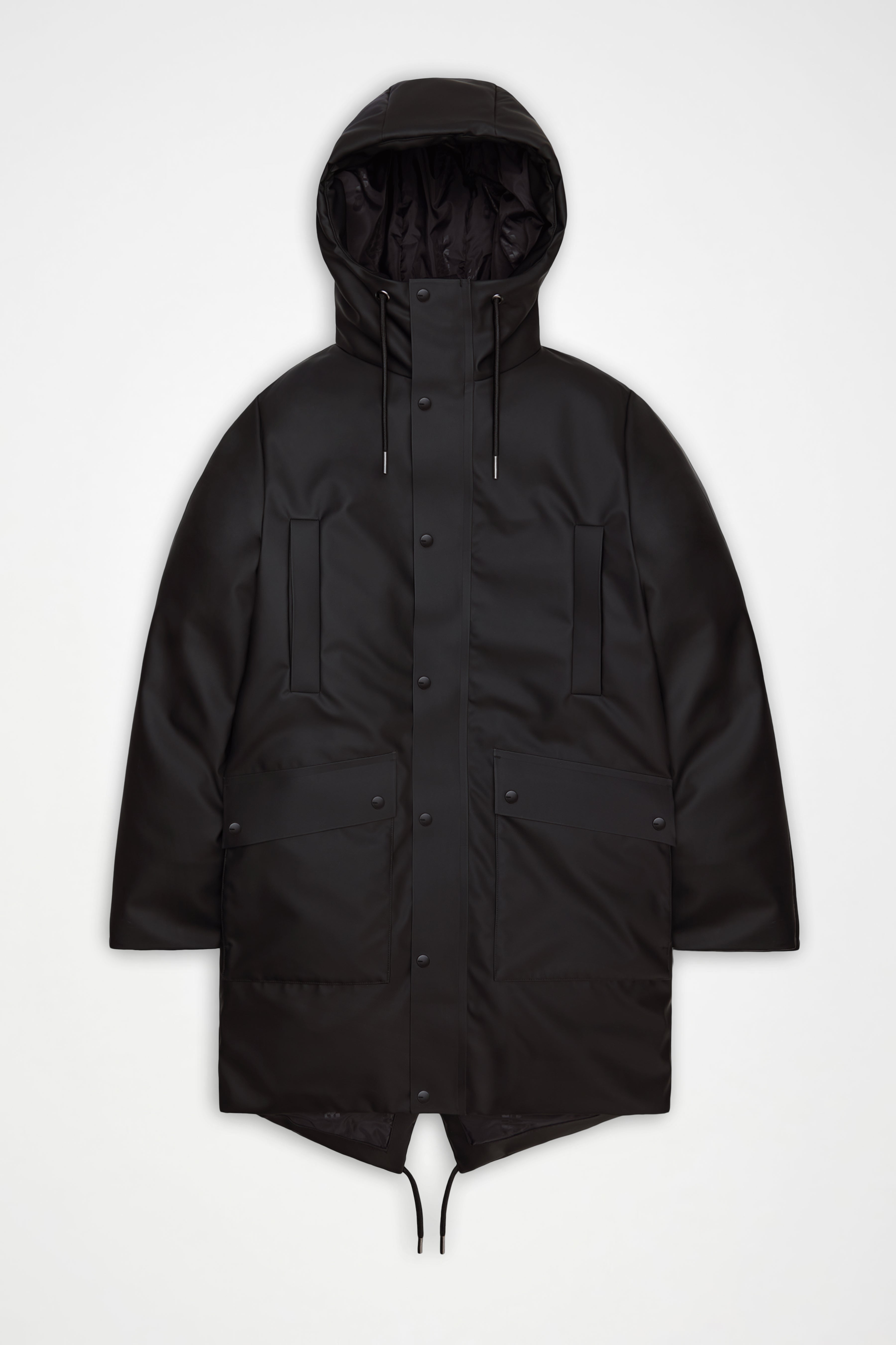 RAINS Nome Long Parka Black Jacket