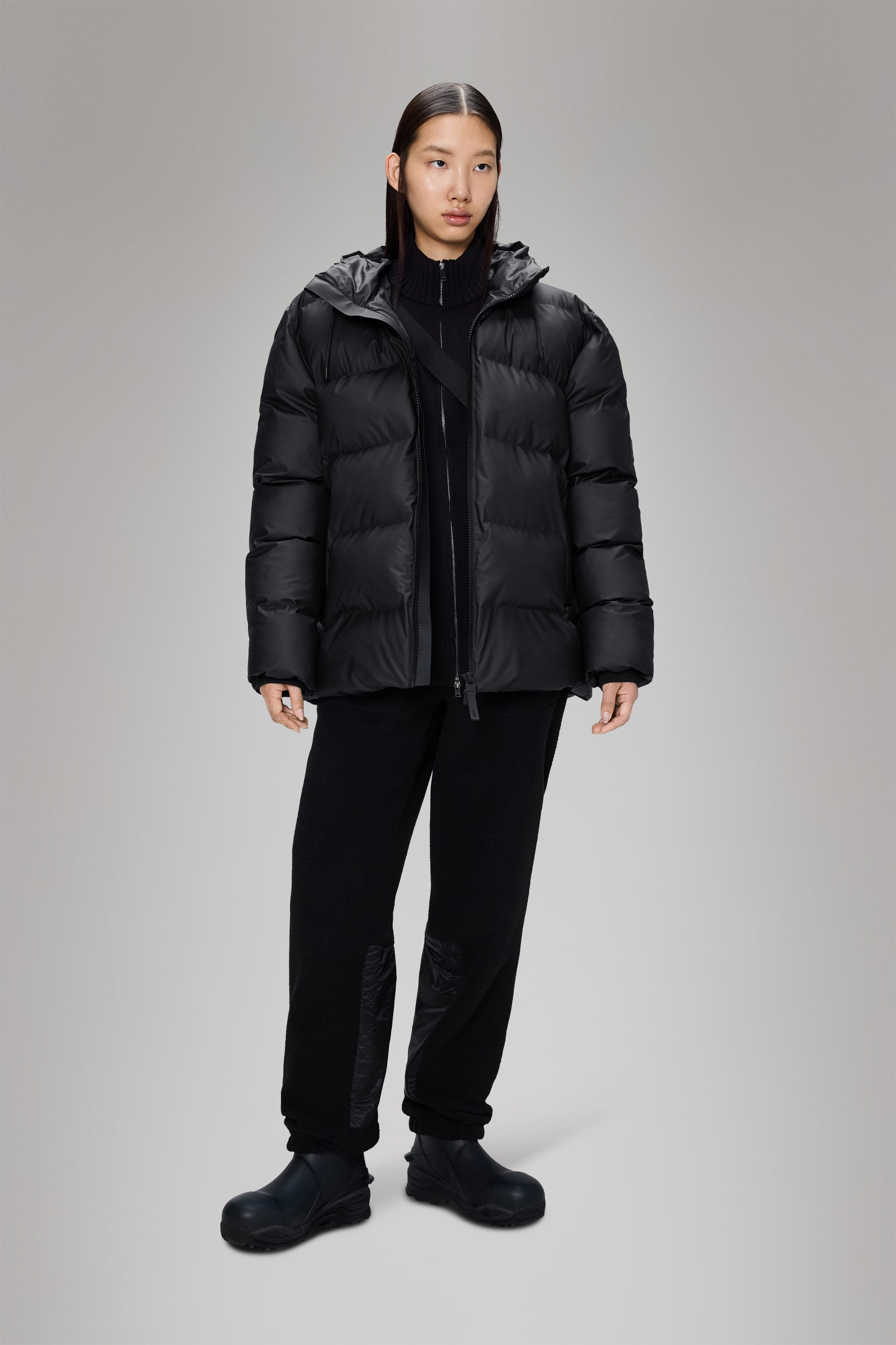 Rains Alta Puffer Jacket Black Jacket