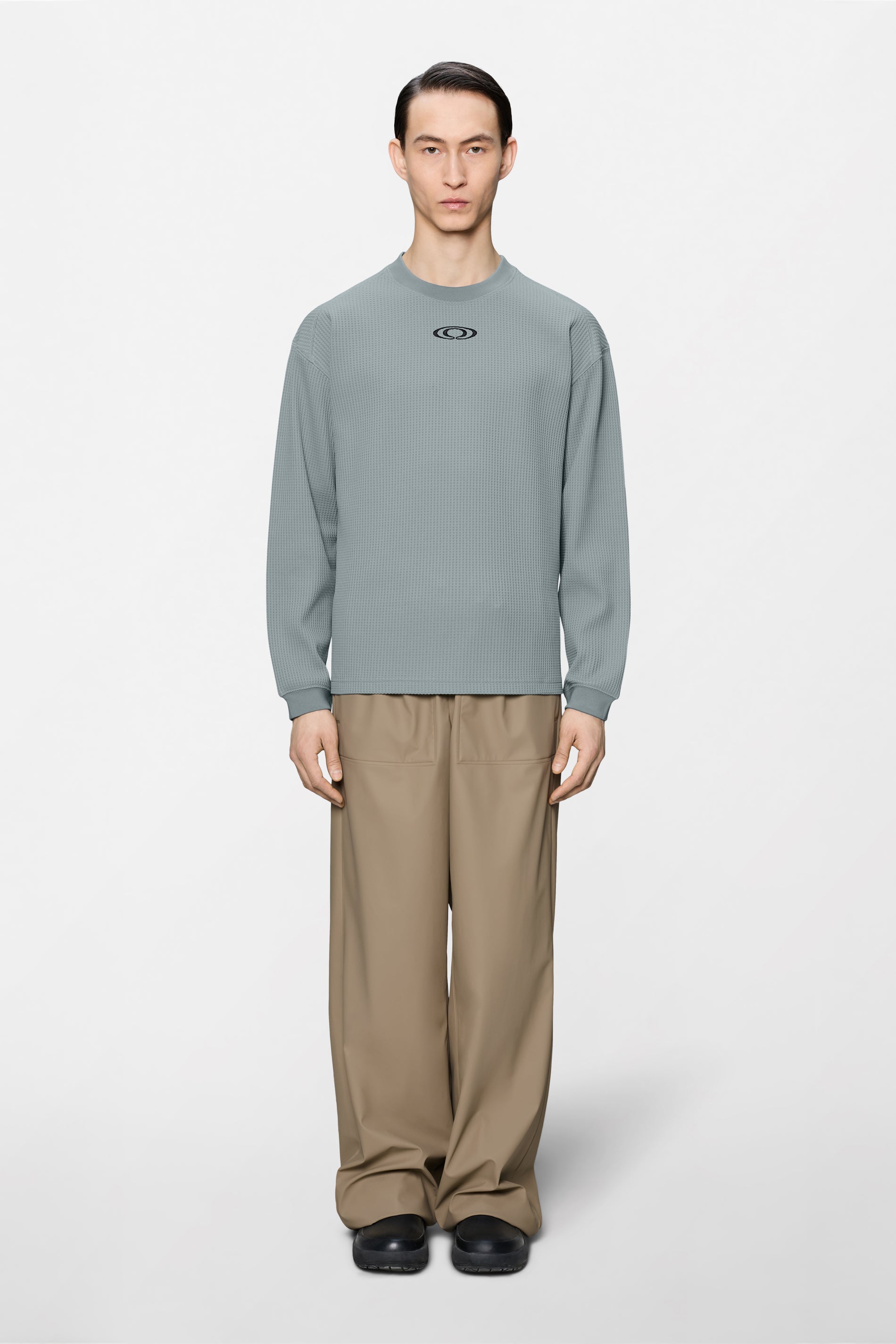 RAINS Waffle Long Sleeve T-shirt Splash Pool Long Sleeve