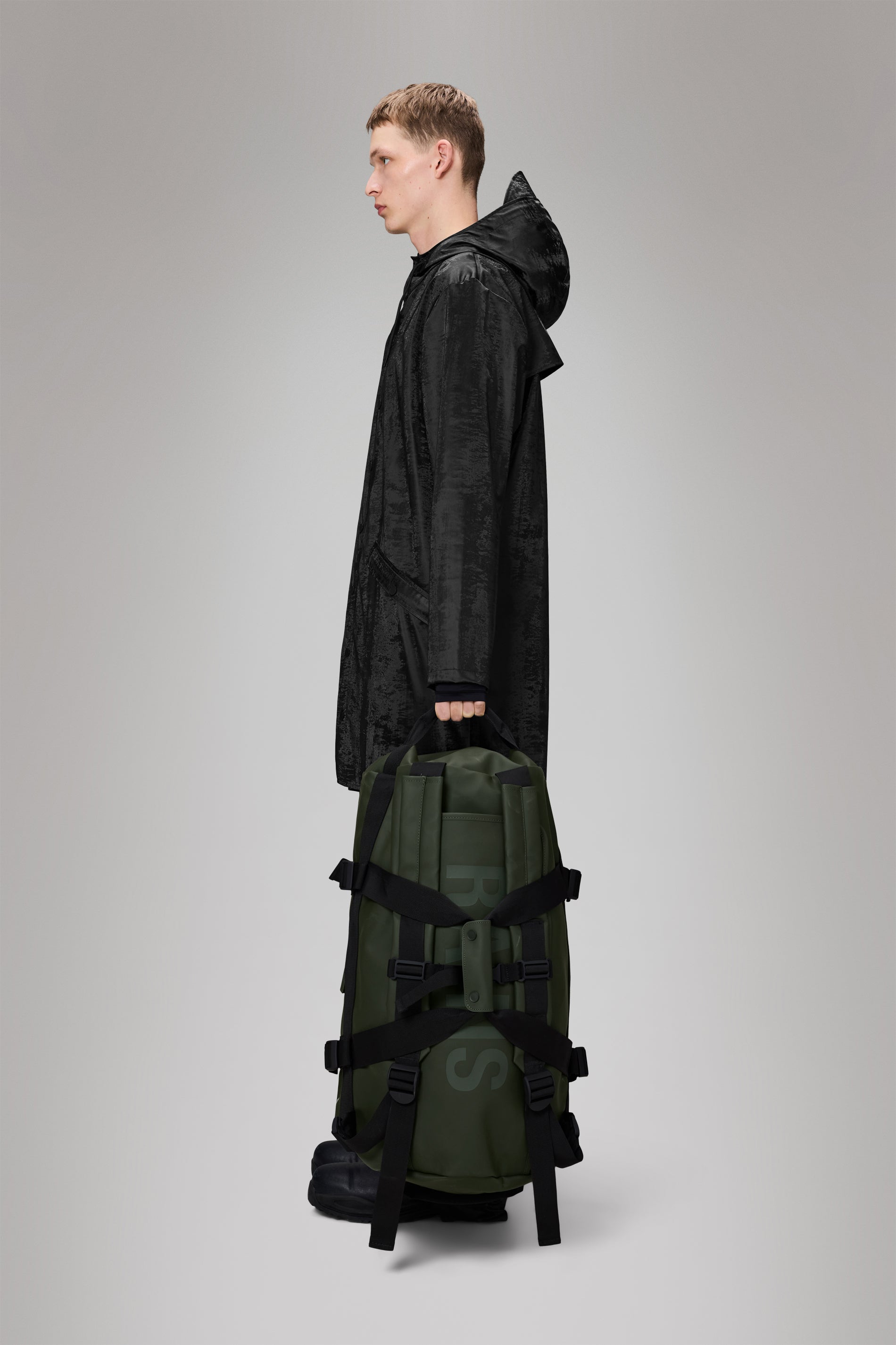 RAINS Texel Duffel Bag Small Green Duffel