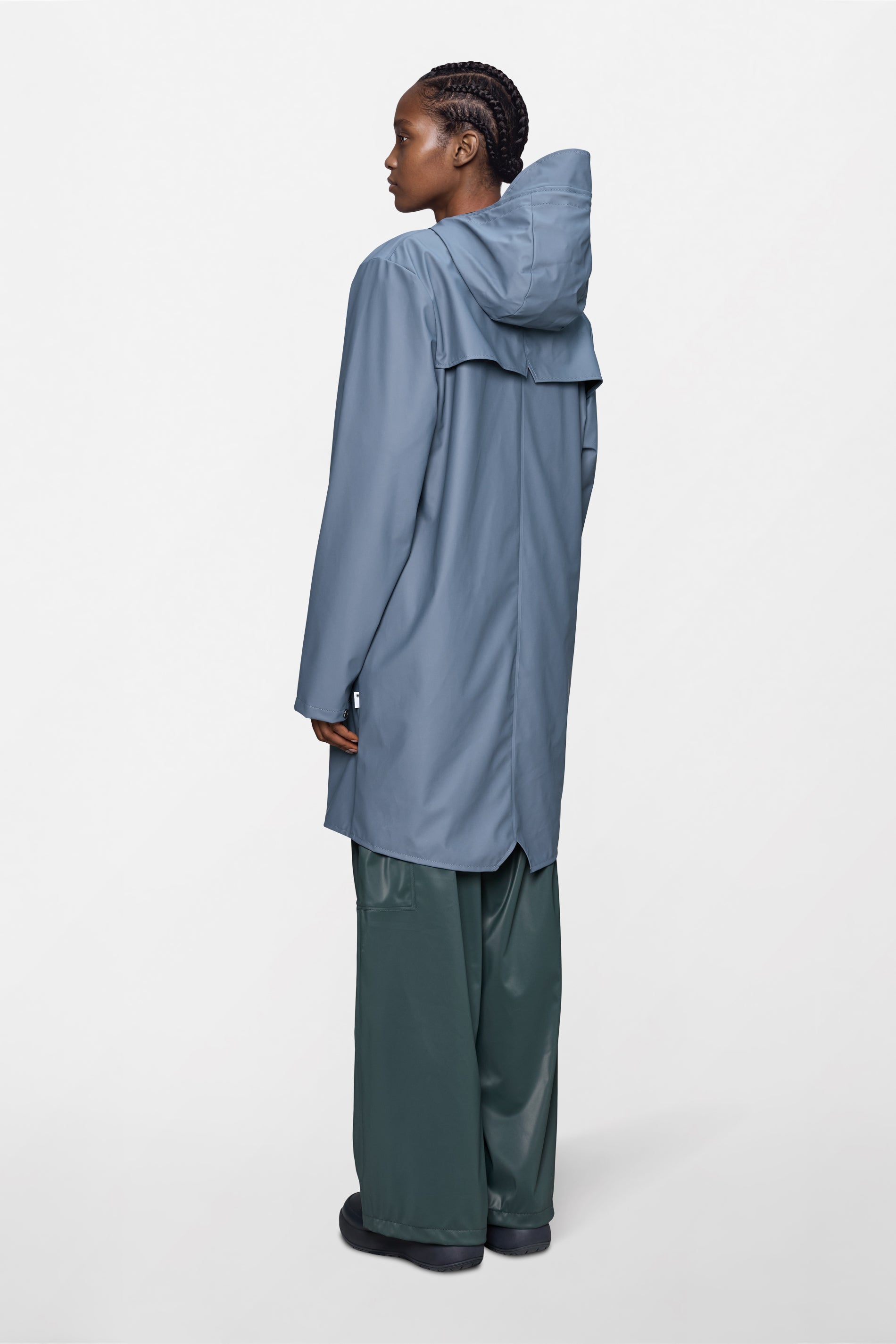 RAINS Long Jacket Blue Dusk Jacket