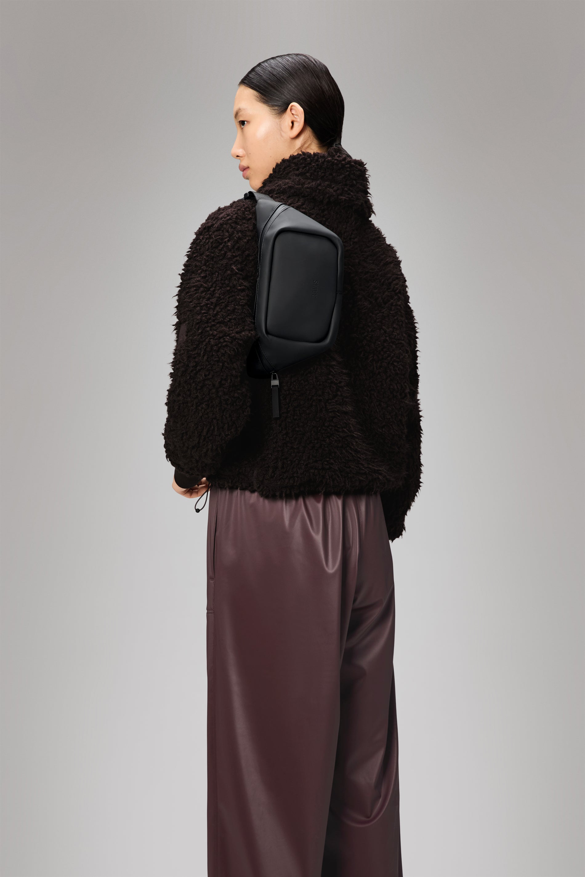 RAINS Bum Bag Mini Black 4.30L H17 x D4.50 x W30 cm Bum bag