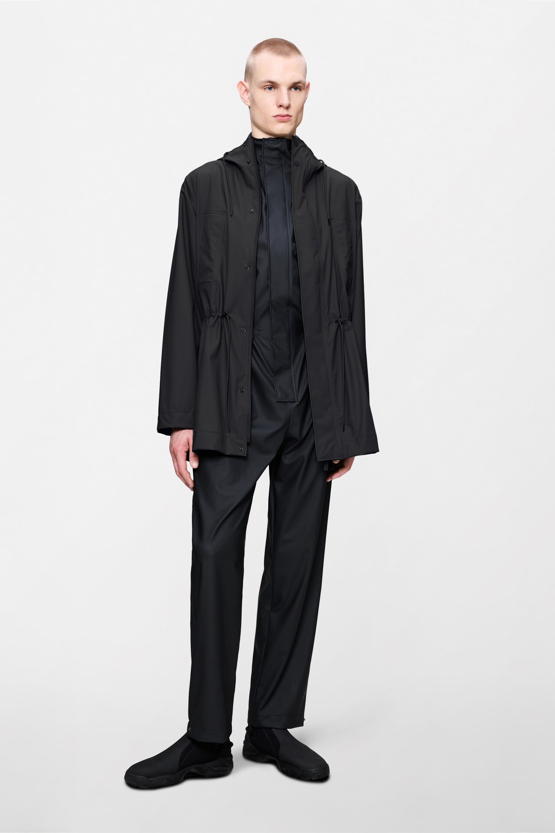 RAINS Bold Long Jacket Black Jacket