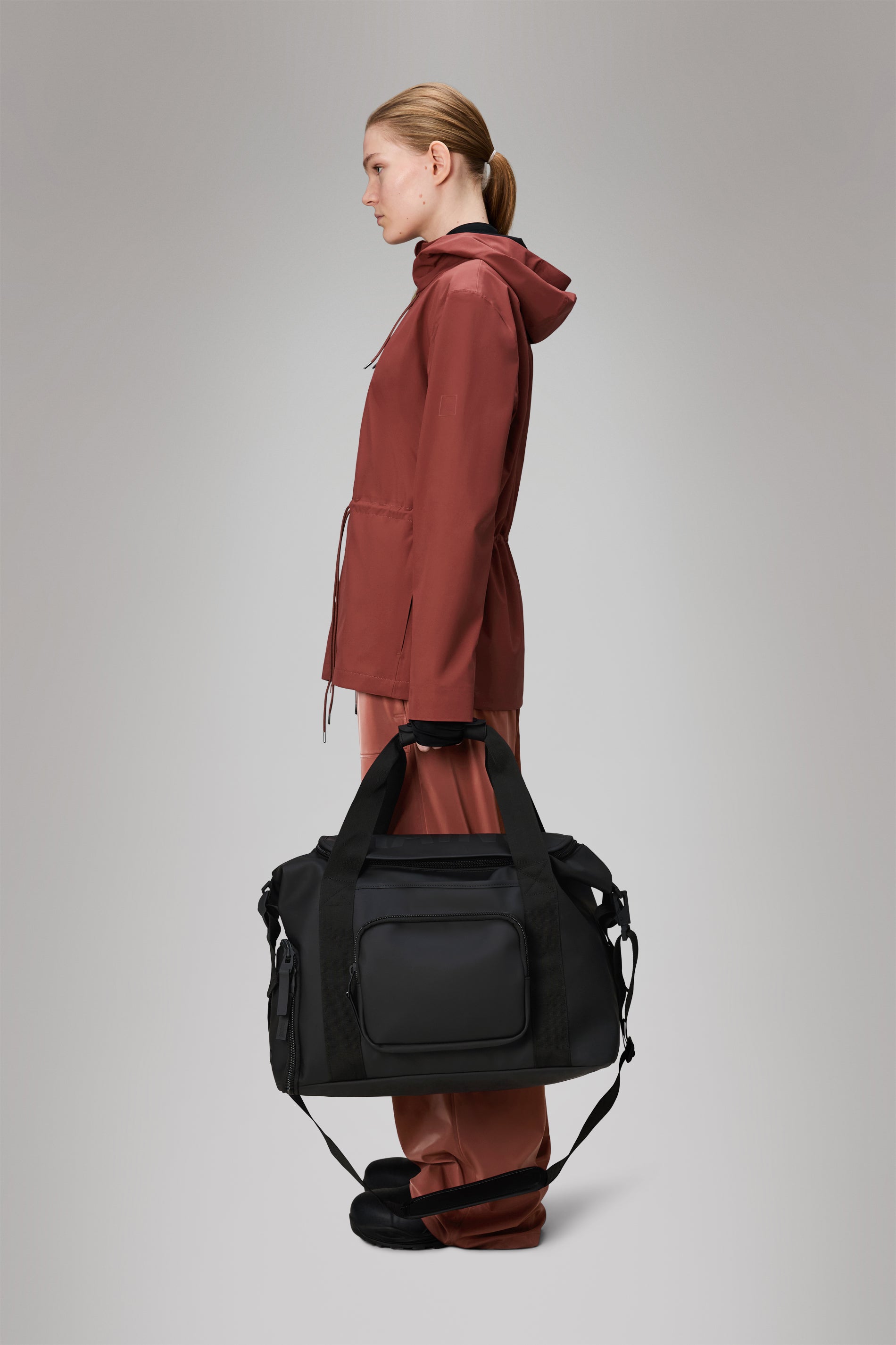 RAINS Texel Kit Bag Large Black 51L H35 x D28 x W52 cm Weekender