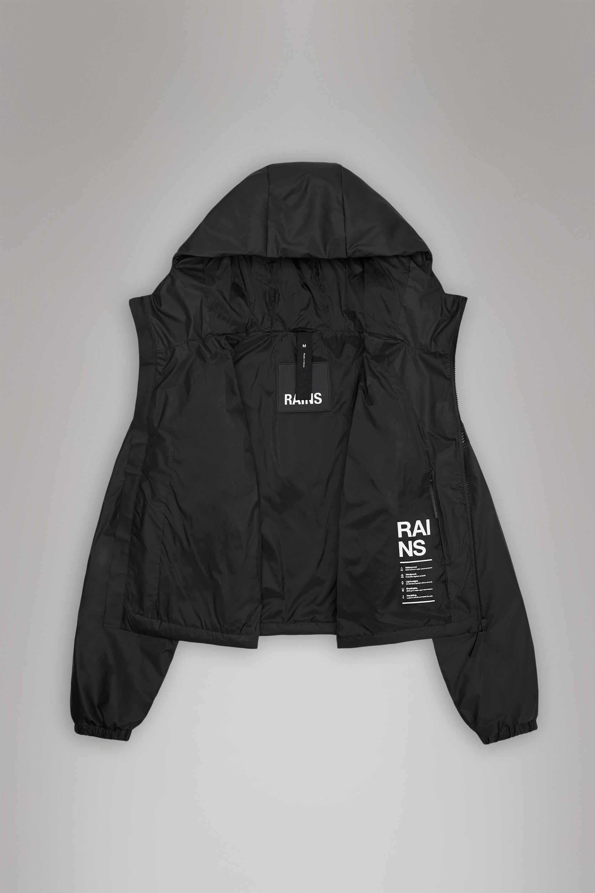 RAINS Lohja Short Insulated Jacket Black Jacket