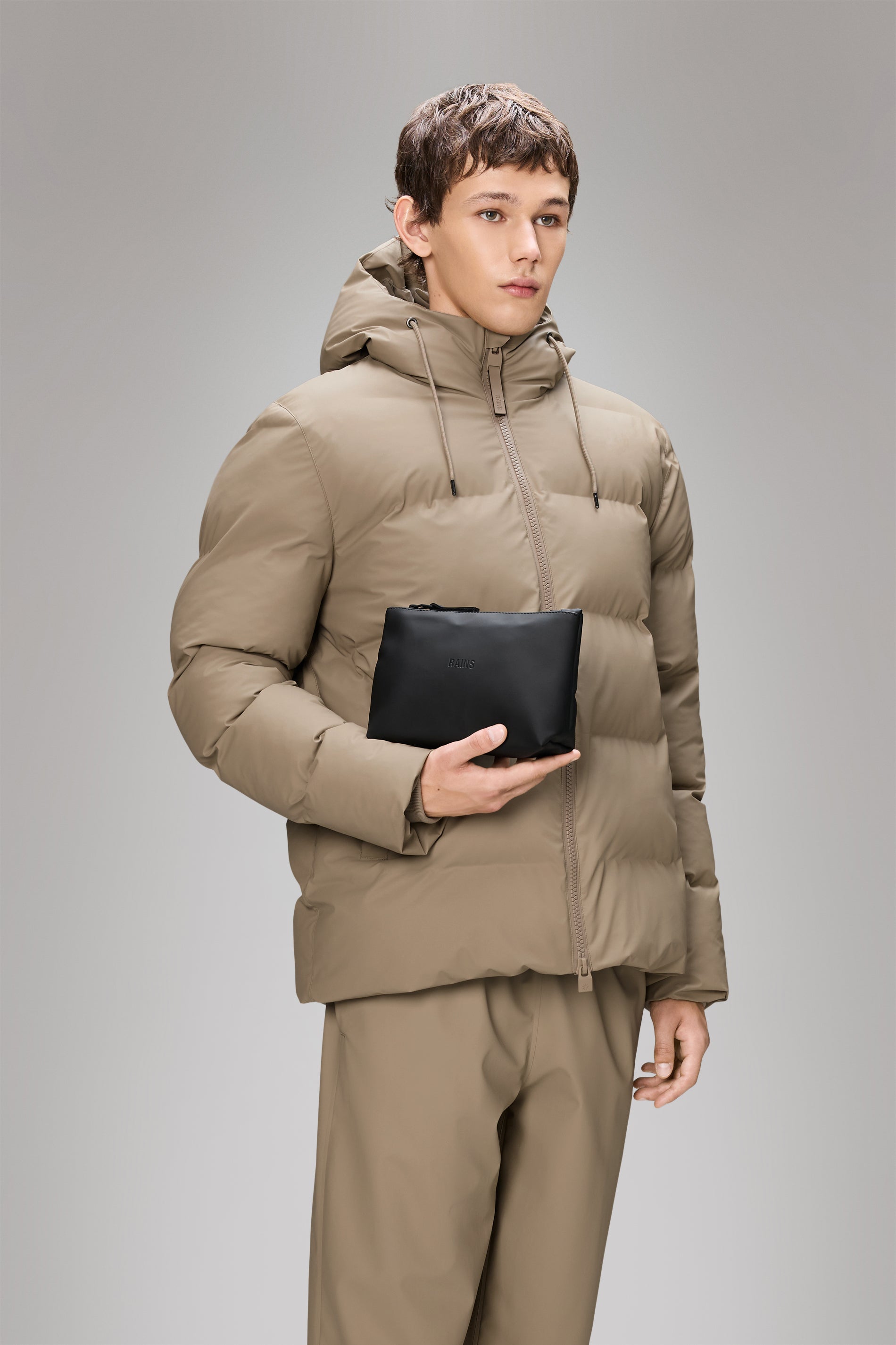 RAINS Cosmetic Bag Black Wash Bag