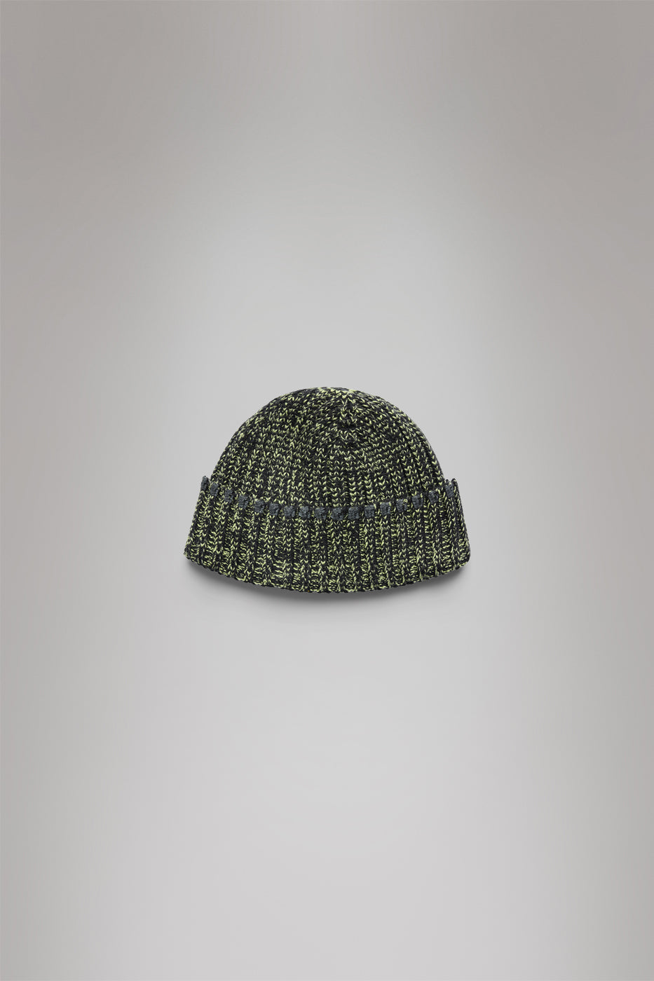 RAINS Sapa Knit Beanie Black/Acid Headwear