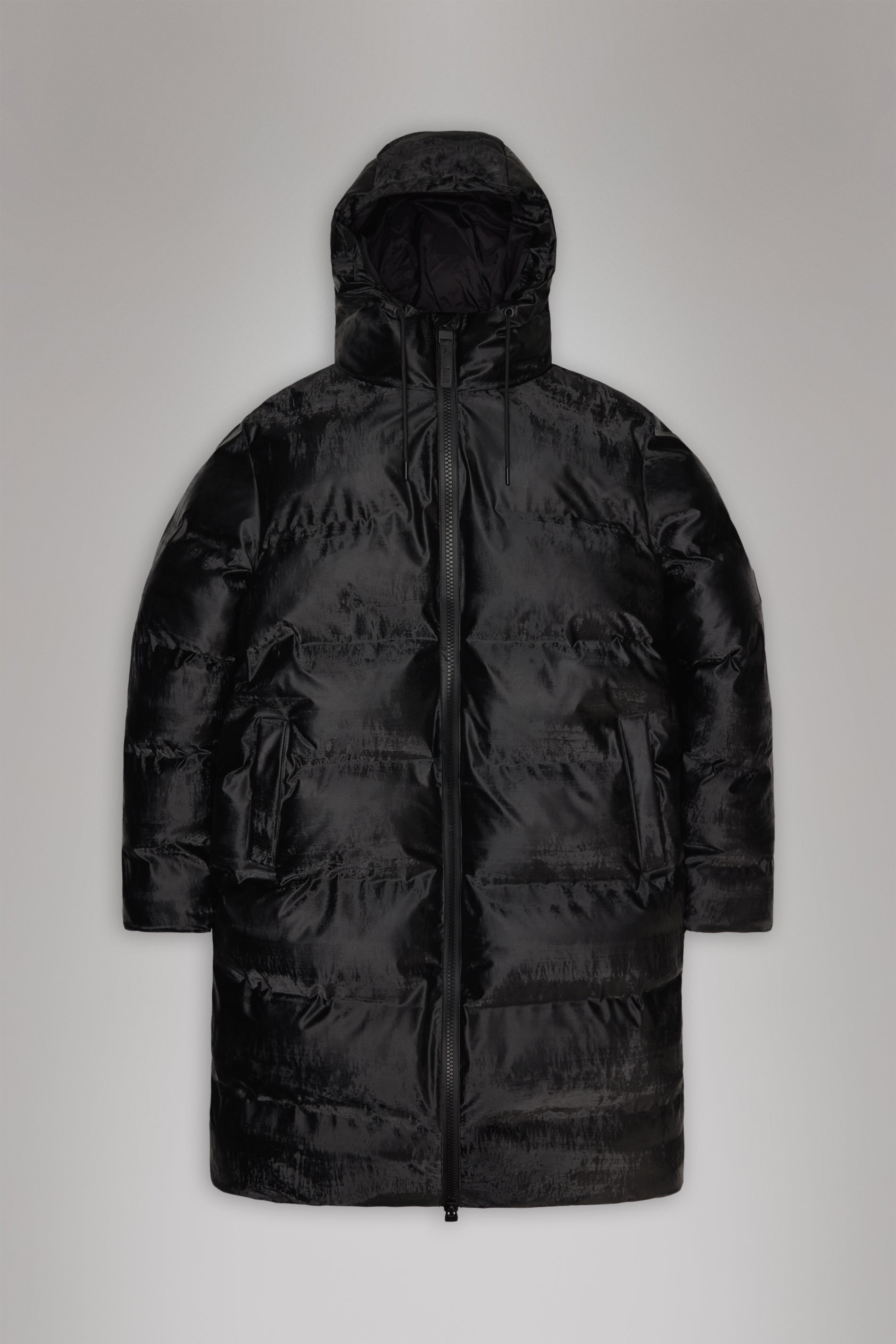 RAINS Alta Longer Puffer Jacket Coal Jacket