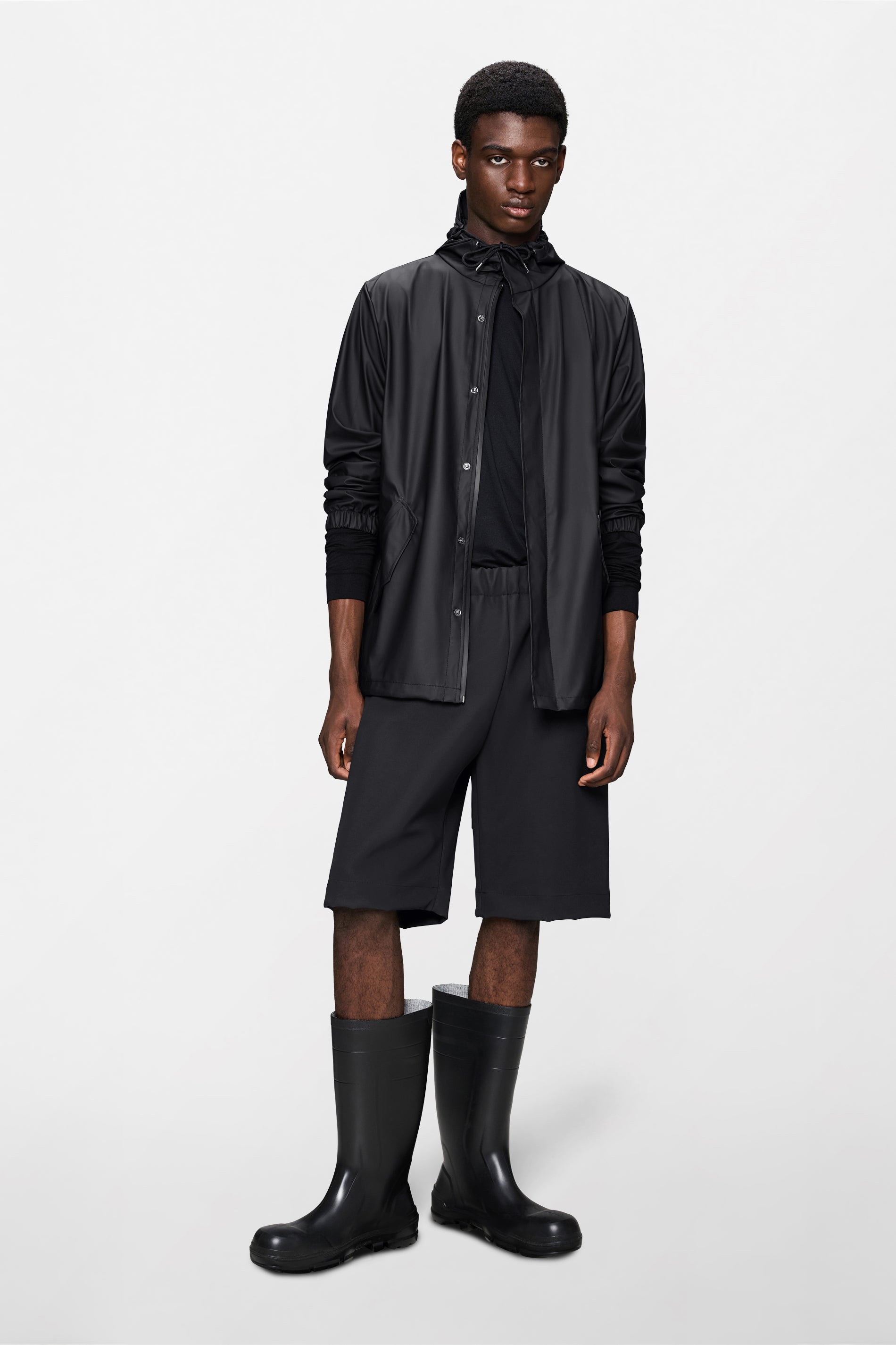 RAINS Fishtail Jacket Black Jacket