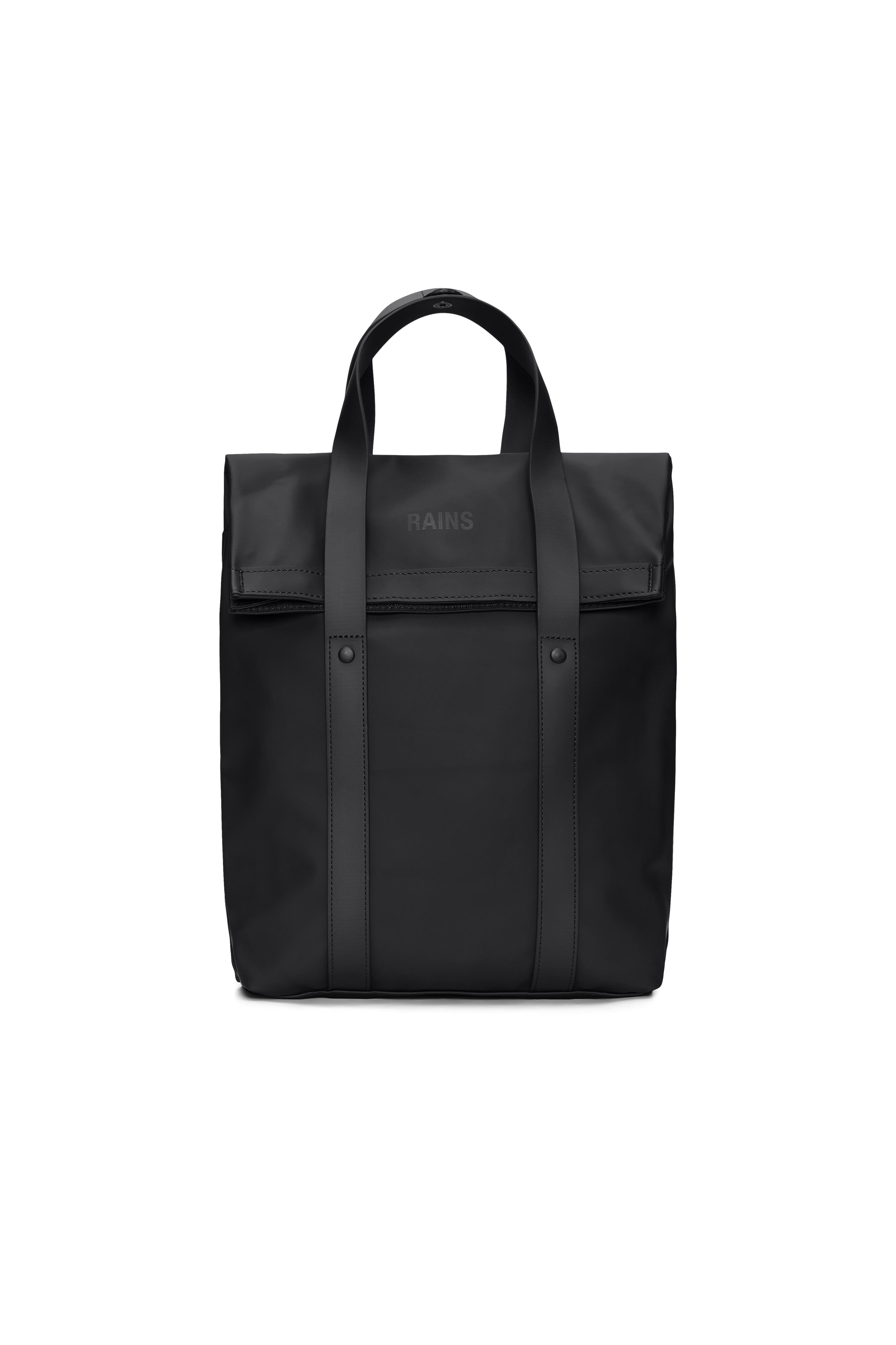 RAINS 2 Way Tote Backpack Mini Black 8L H35.50 x D9 x W25 cm Backpack