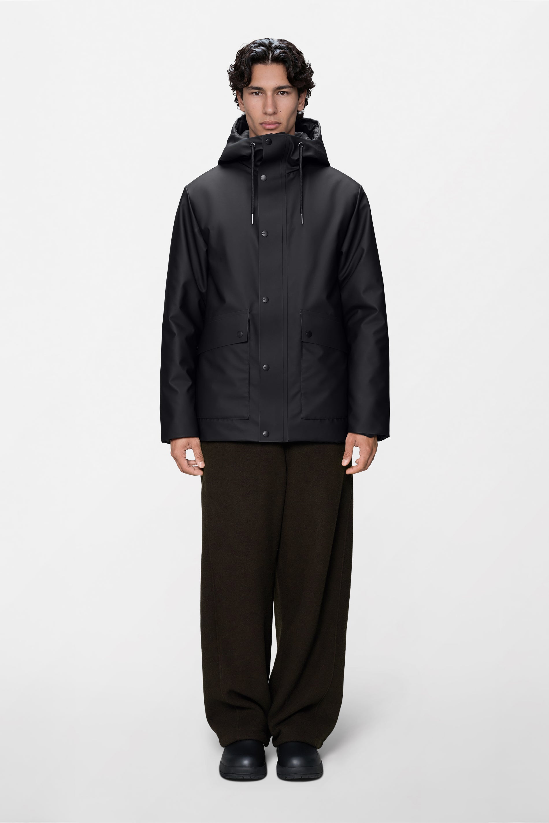 RAINS Nome Parka Black Jacket