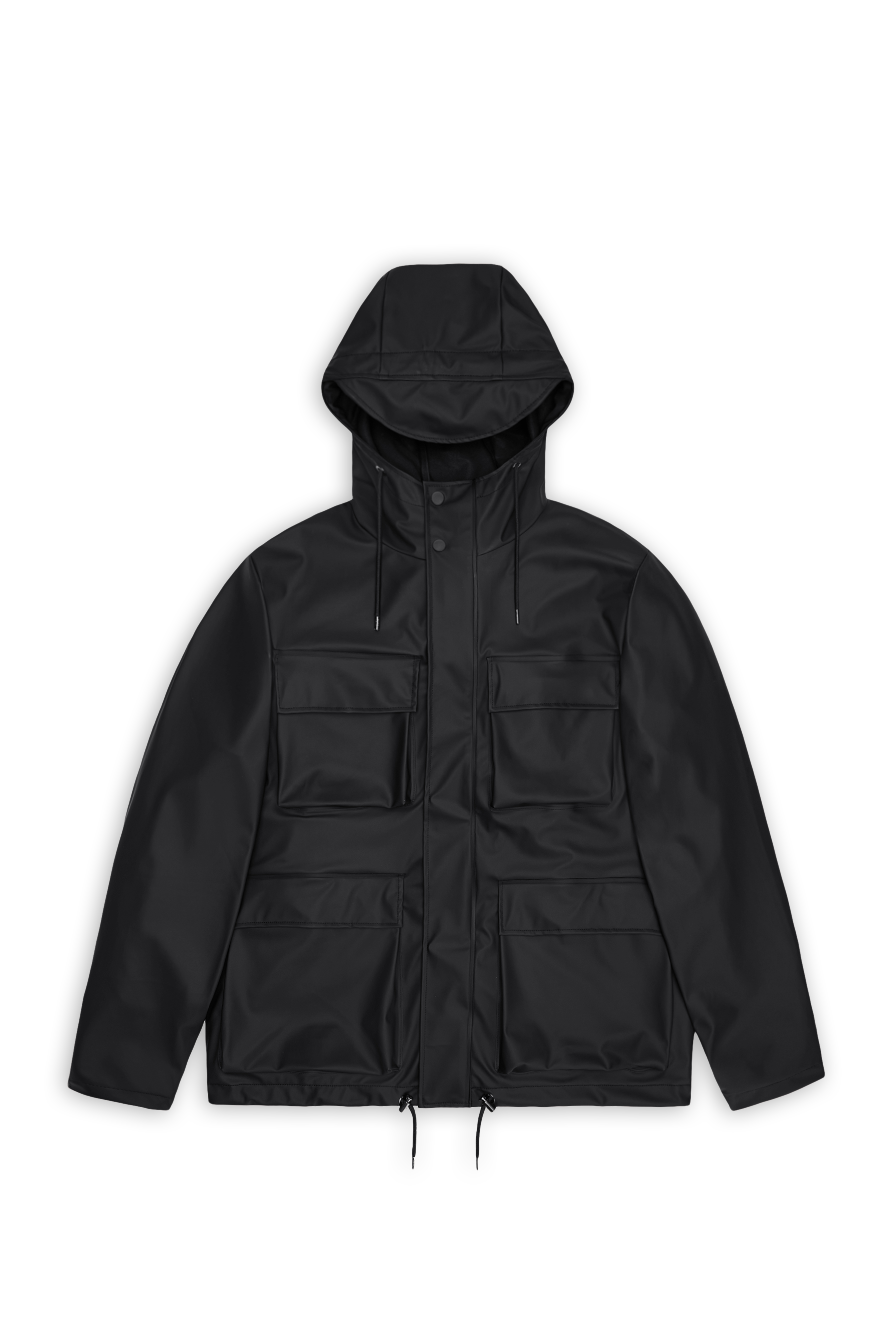RAINS Pocket Jacket Black Jacket