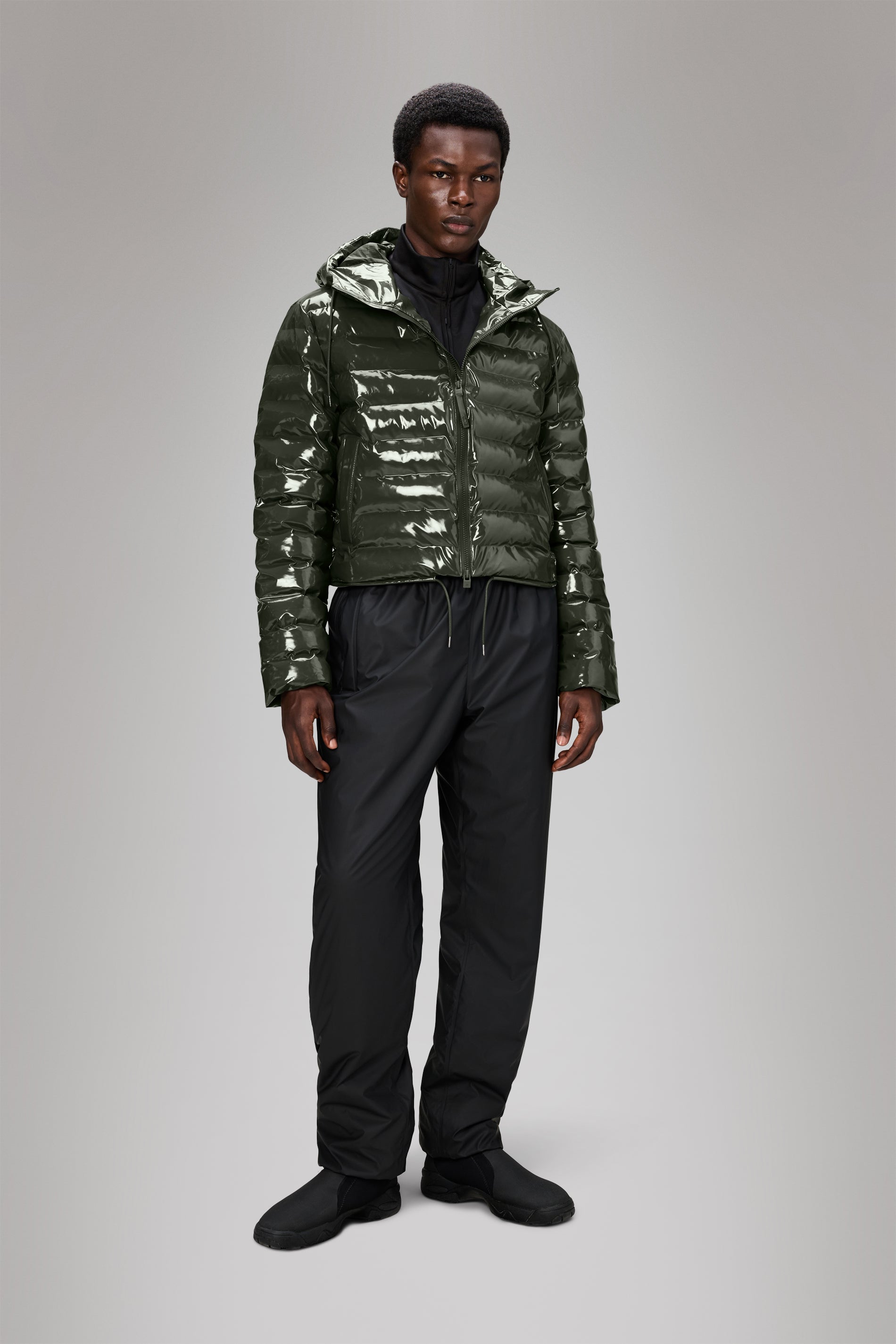 RAINS Lohja Short Puffer Jacket Swamp Jacket