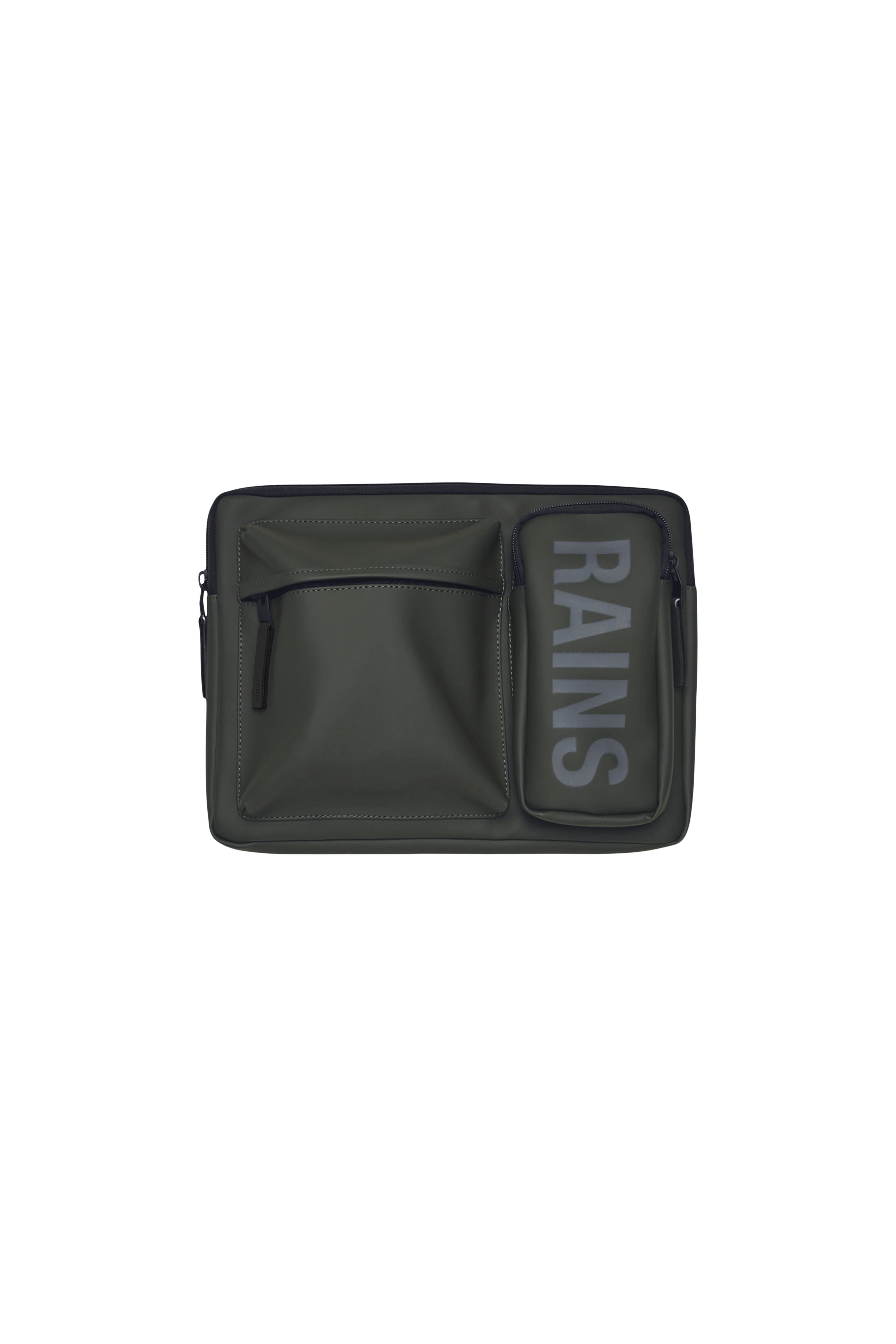 RAINS Texel Laptop Case 15″/16″ Green 2.60L H28 x D3 x W39 cm Laptop Case