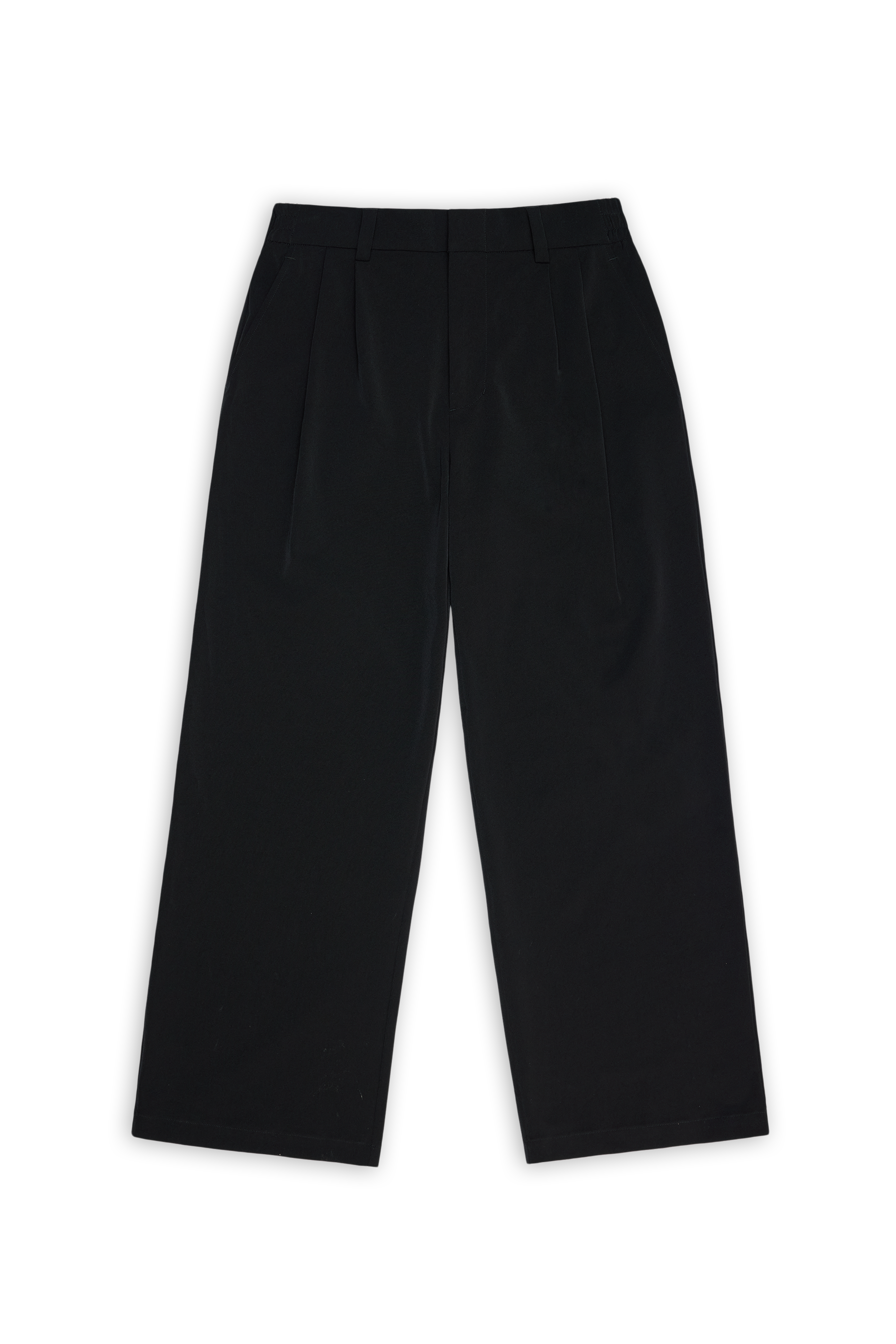 RAINS Tech Woven Pants Wide Black Pants