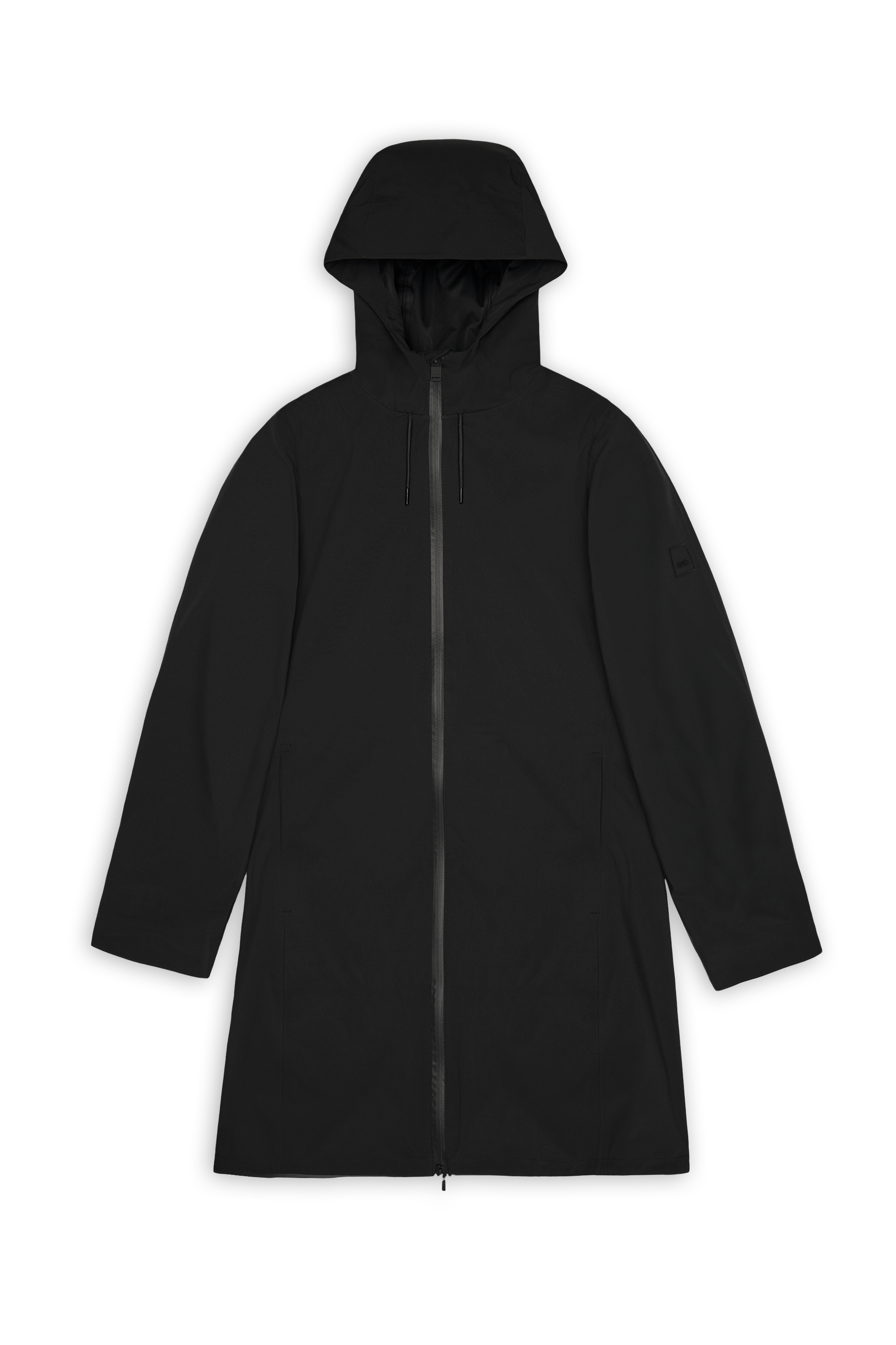 Rains Suva Hardshell Long W Jacket Black Jacket
