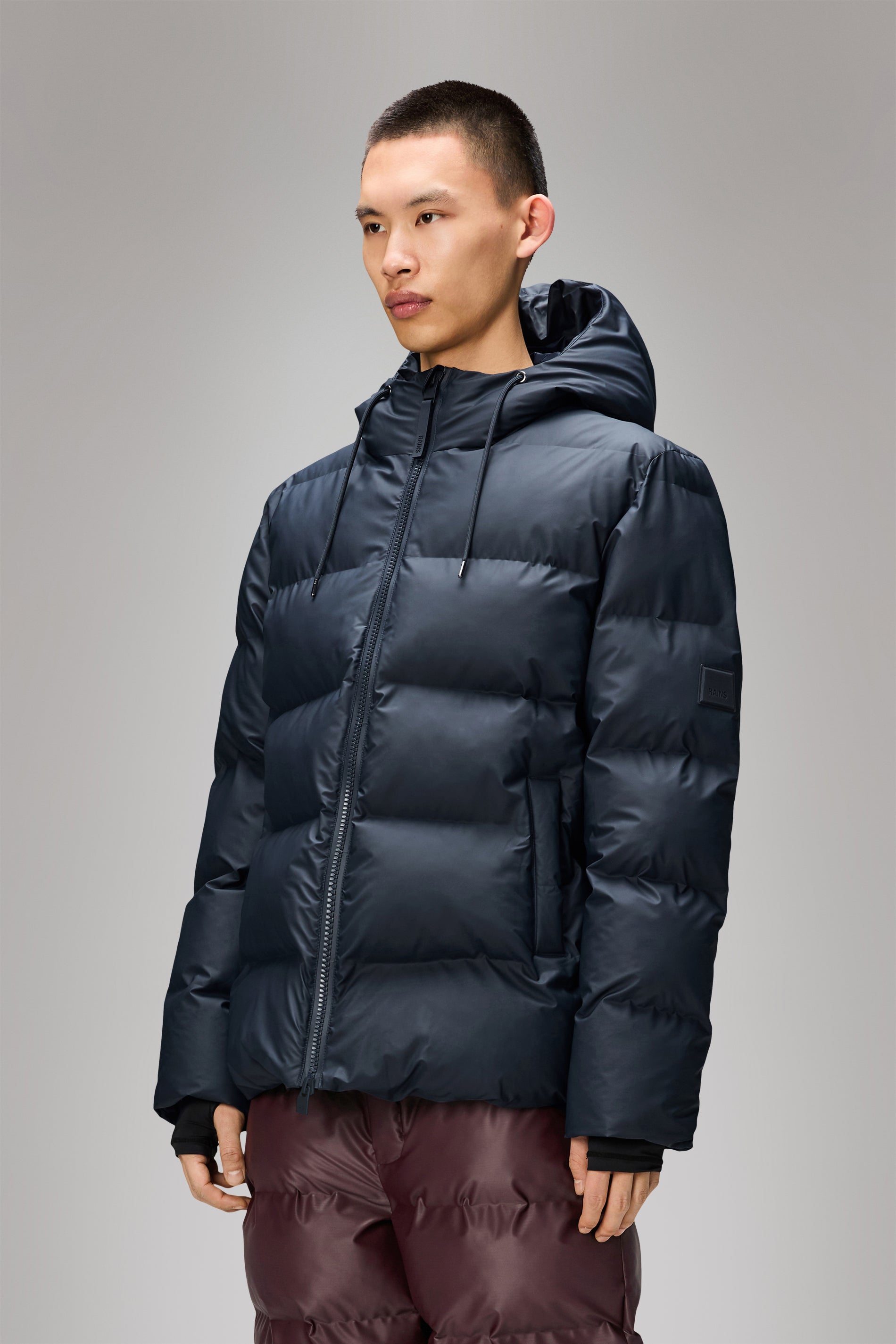 Rains Alta Puffer Jacket Navy Jacket