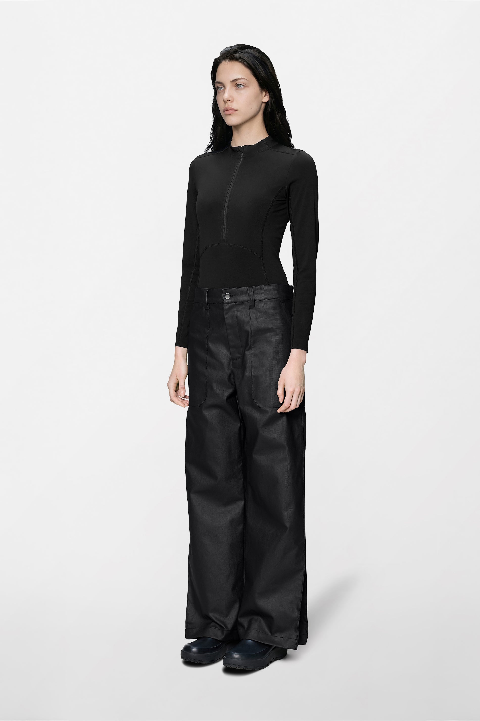 Heavy Woven Pants Straight