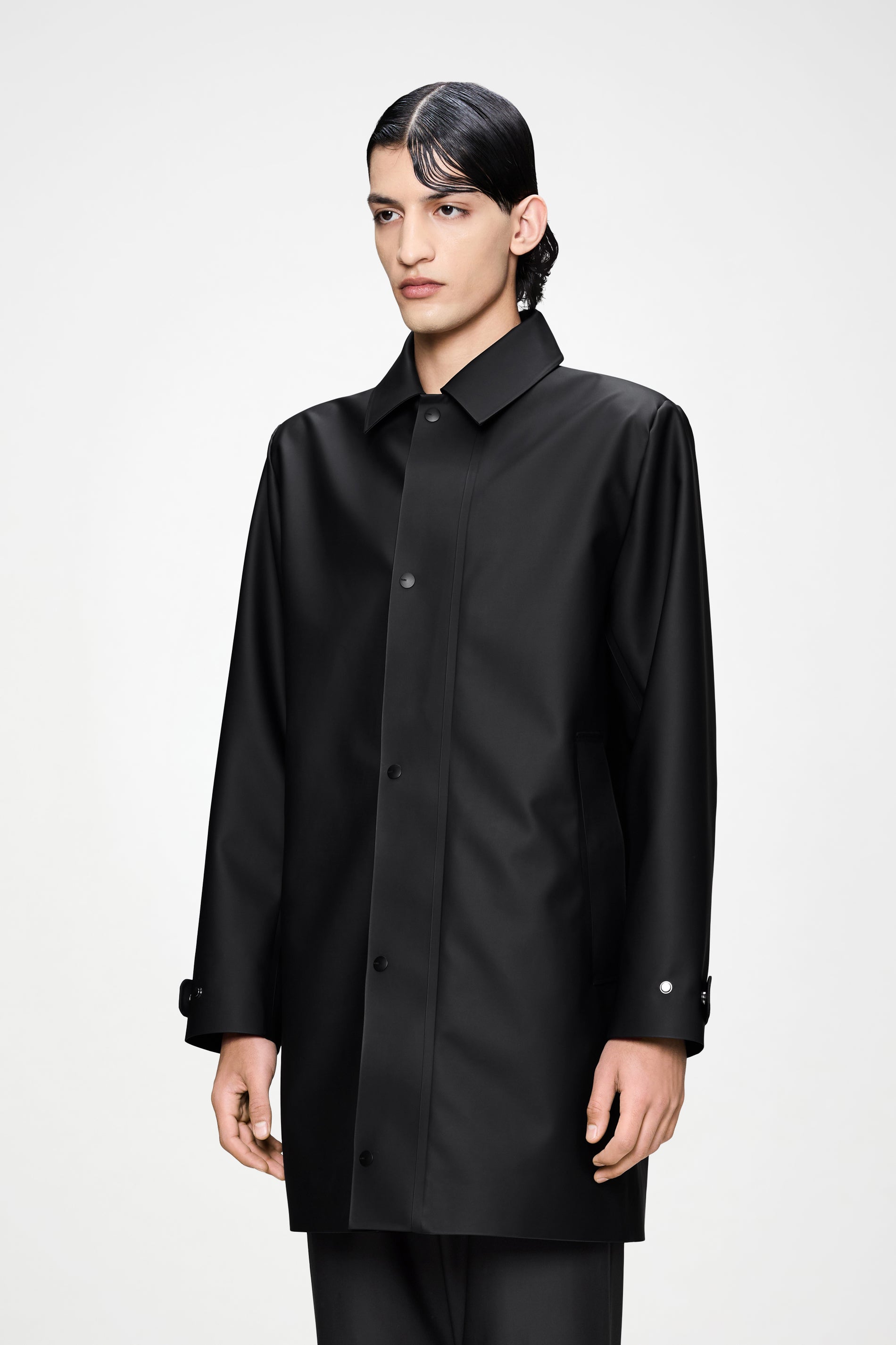 RAINS Nara Long Jacket Black Jacket