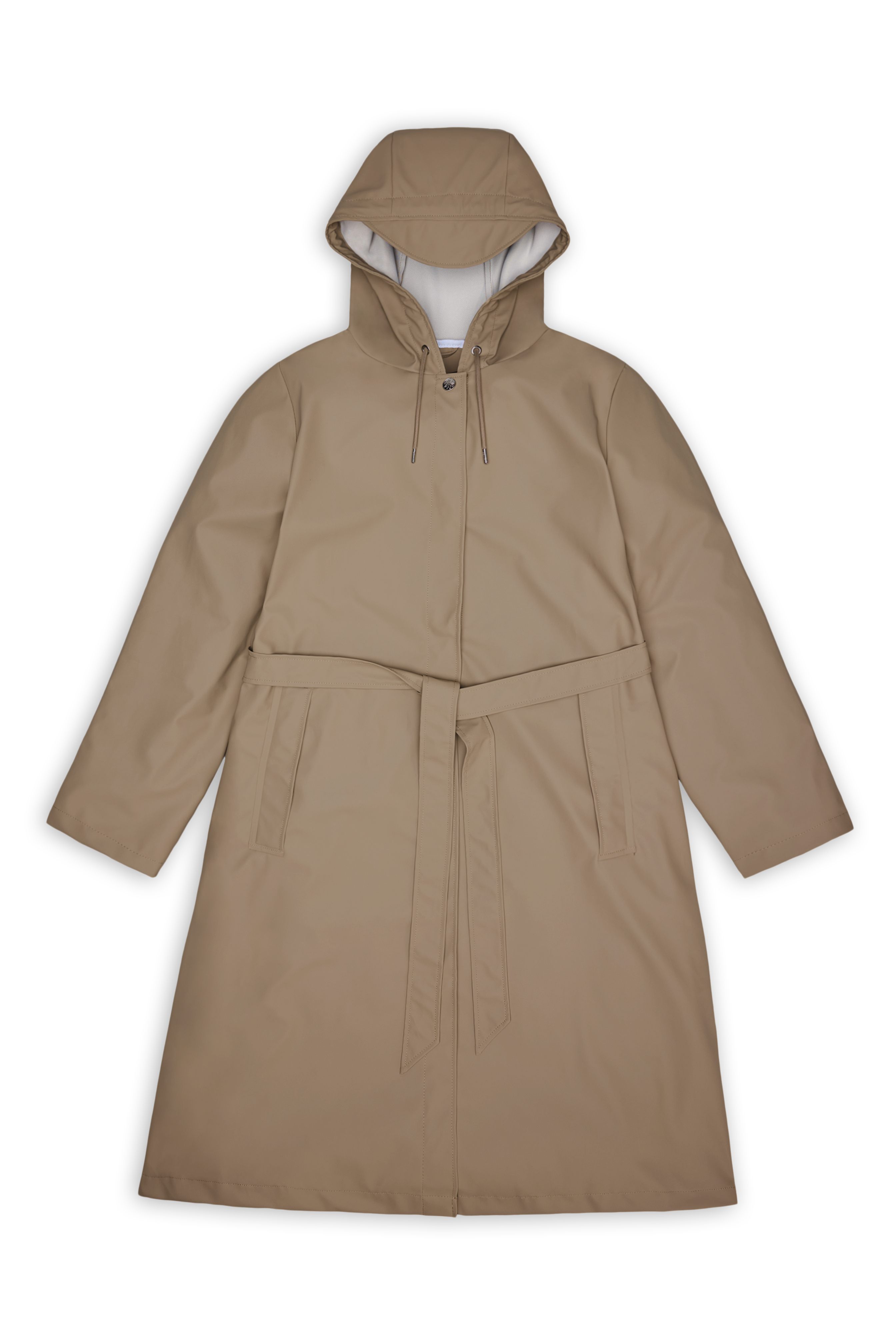 Rains A-Line Longer W Jacket Beige Jacket