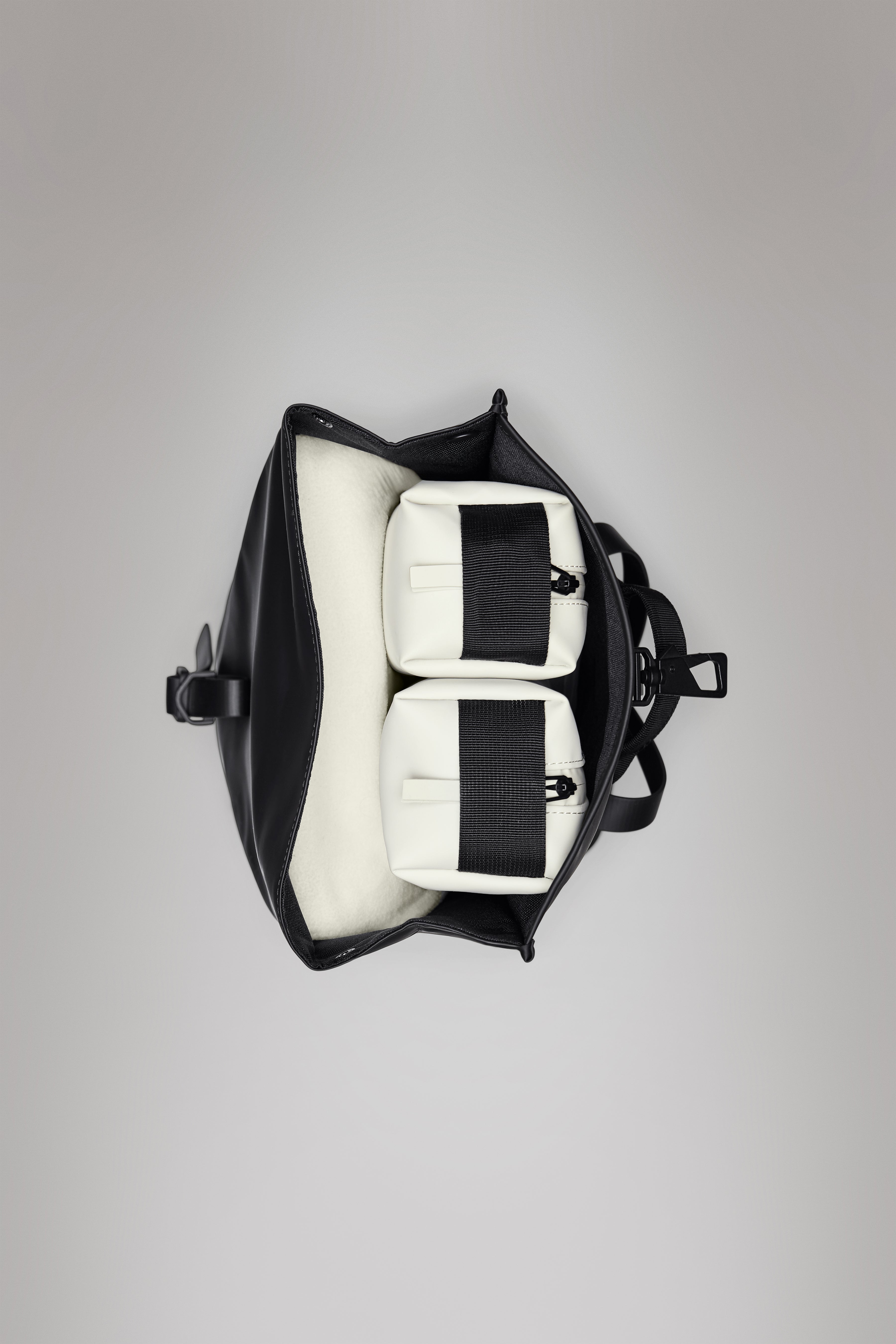 RAINS Rolltop Rucksack Mini Black 10L H50 x D10 x W27 cm Backpack