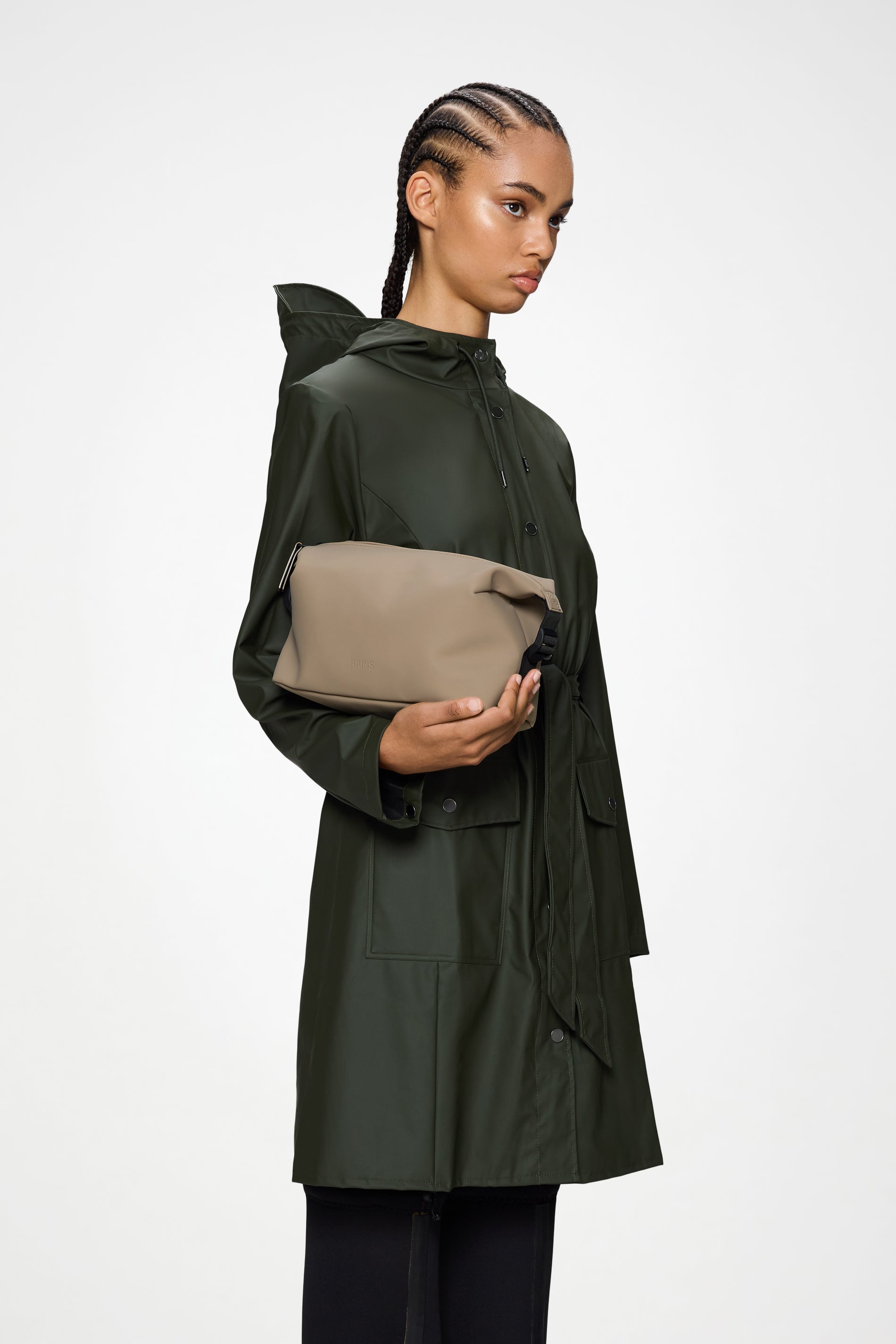 RAINS Hilo Wash Bag Beige 5.50L H15 x D13 x W26 cm Wash Bag