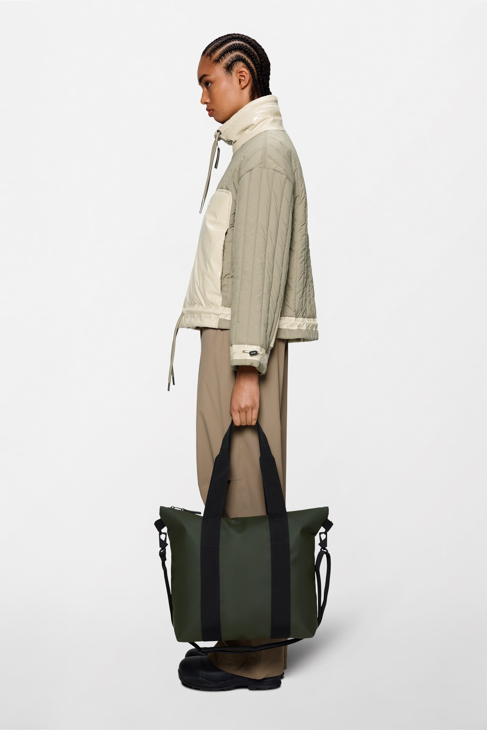 RAINS Tote Bag Mini Green Tote