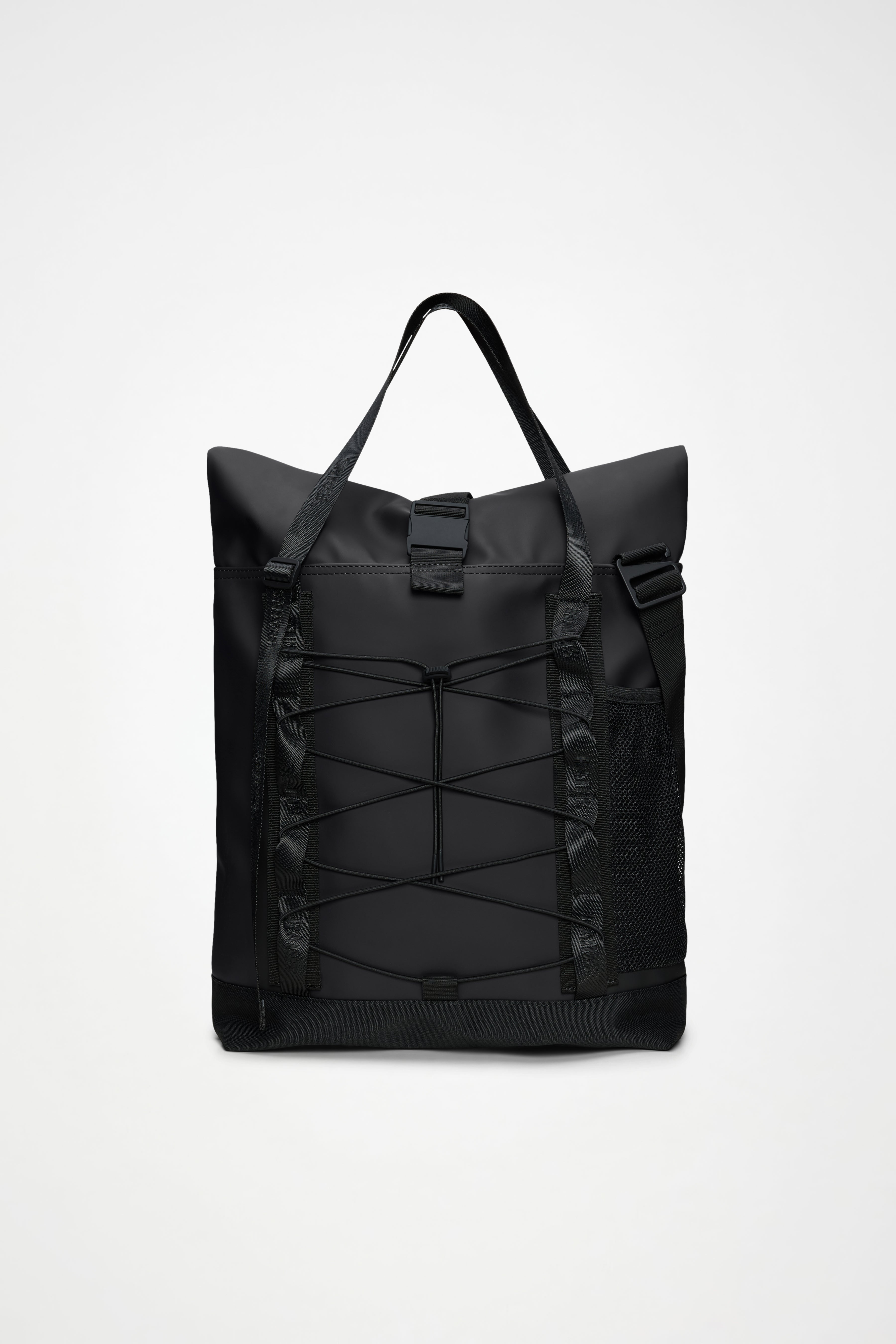 RAINS Trail Rolltop Tote Bag Black 25L H47 x D13 x W35 cm Tote